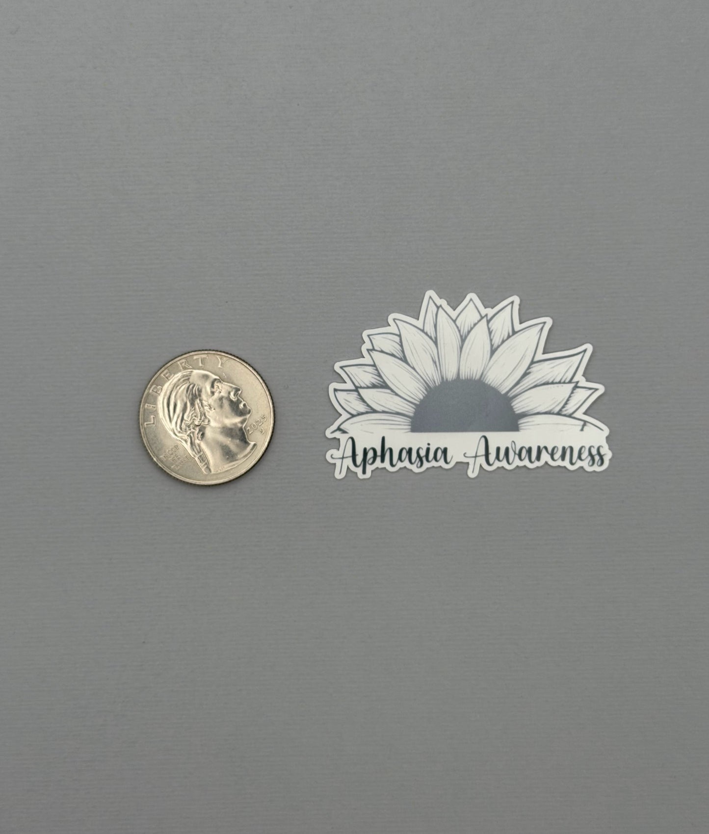 Aphasia Awareness Sunflower Sticker or Magnet