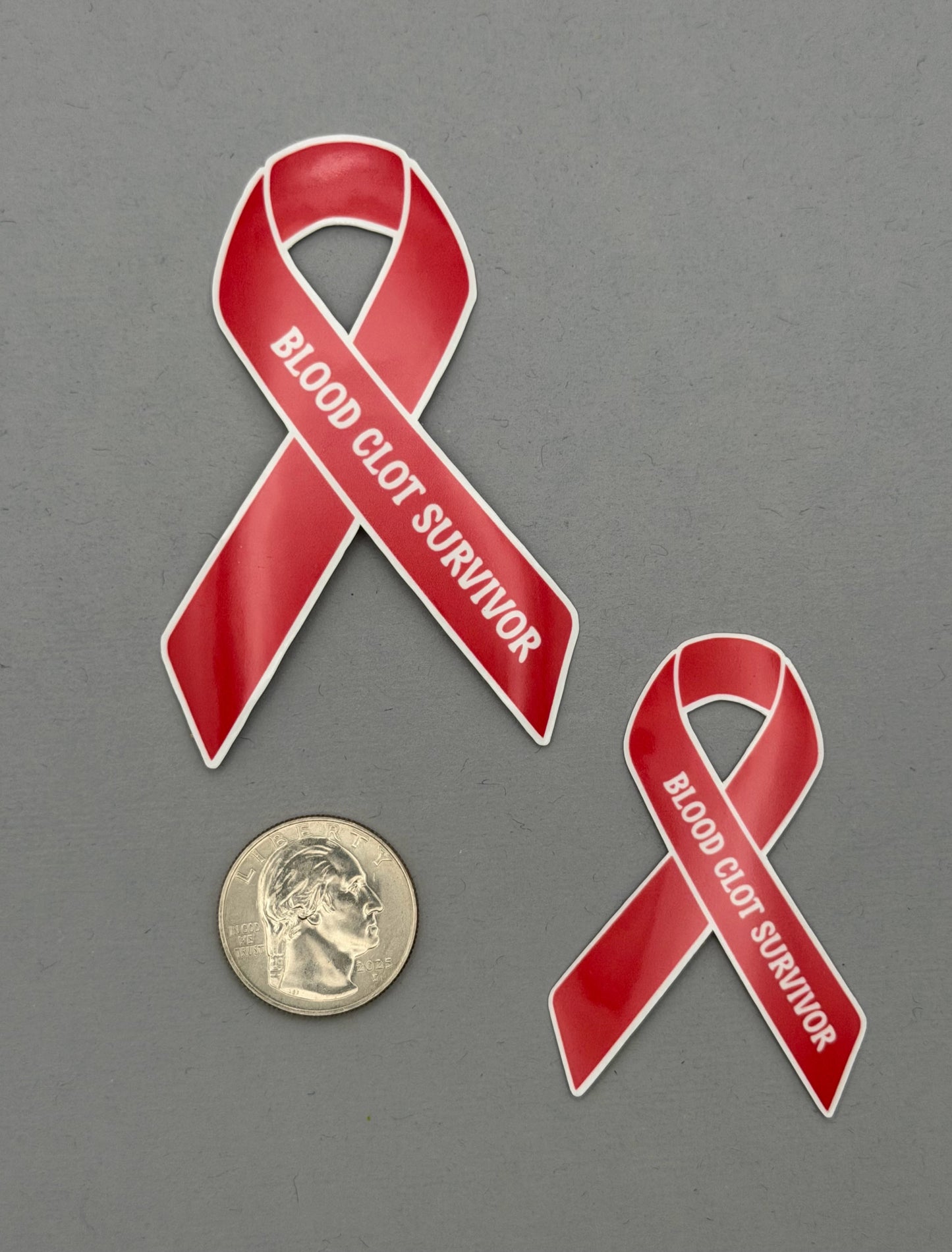 Blood Clot Survivor Ribbon Sticker