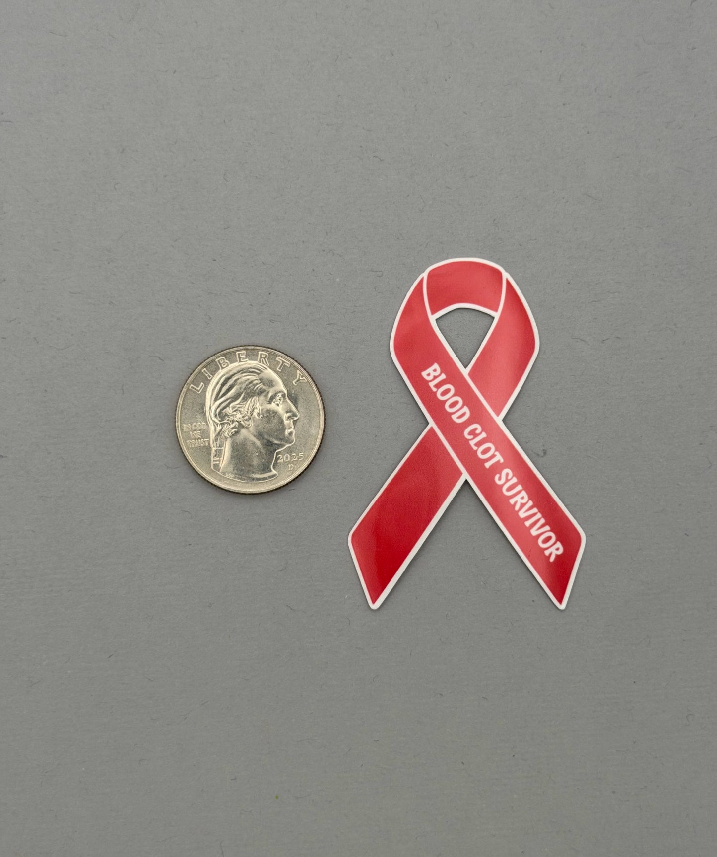 Blood Clot Survivor Ribbon Sticker