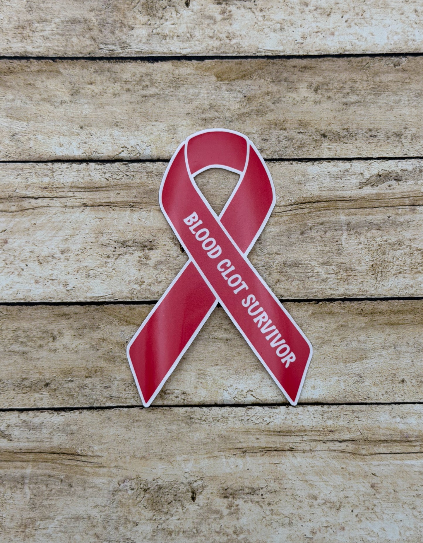 Blood Clot Survivor Ribbon Sticker