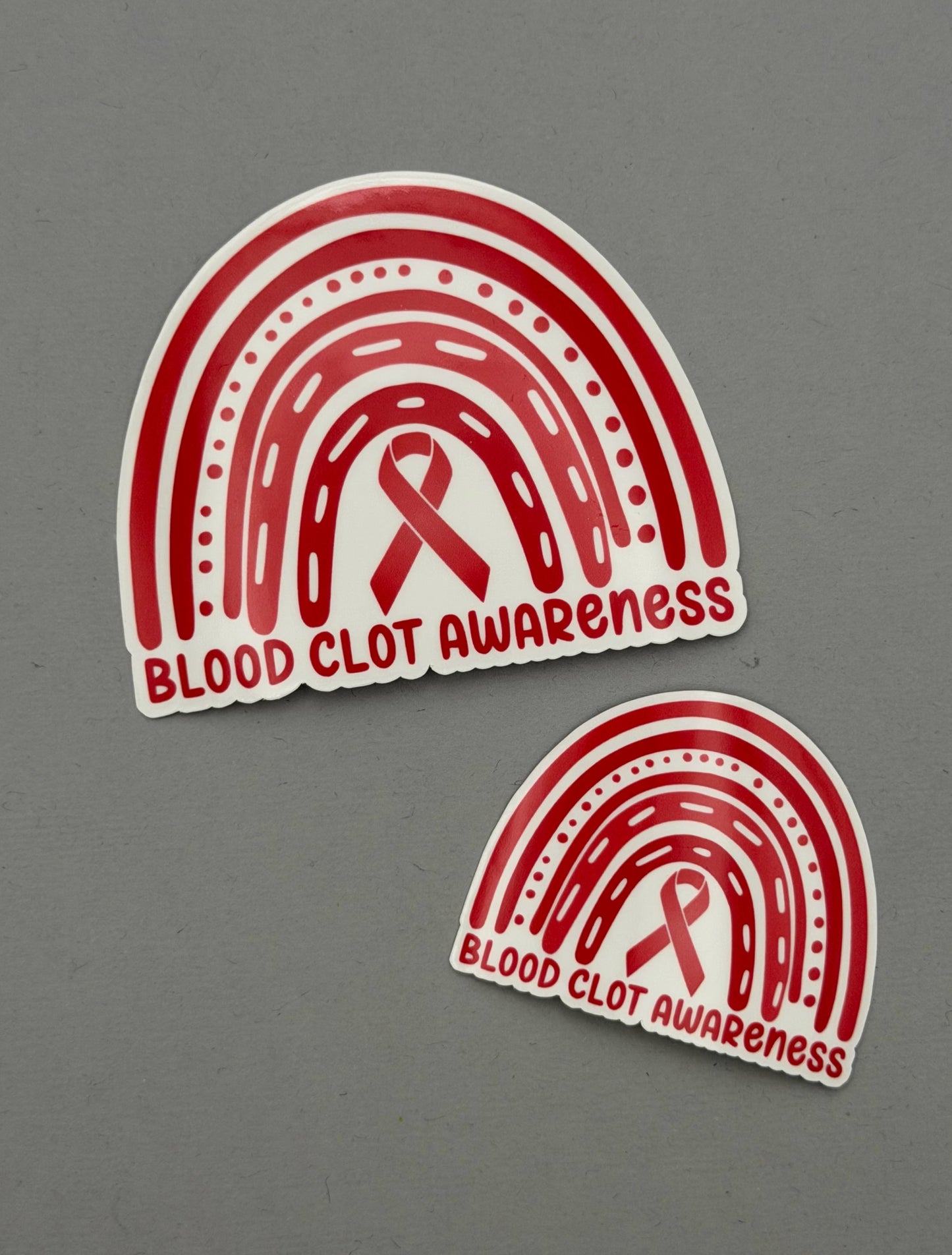 Blood Clot Awareness Rainbow Sticker