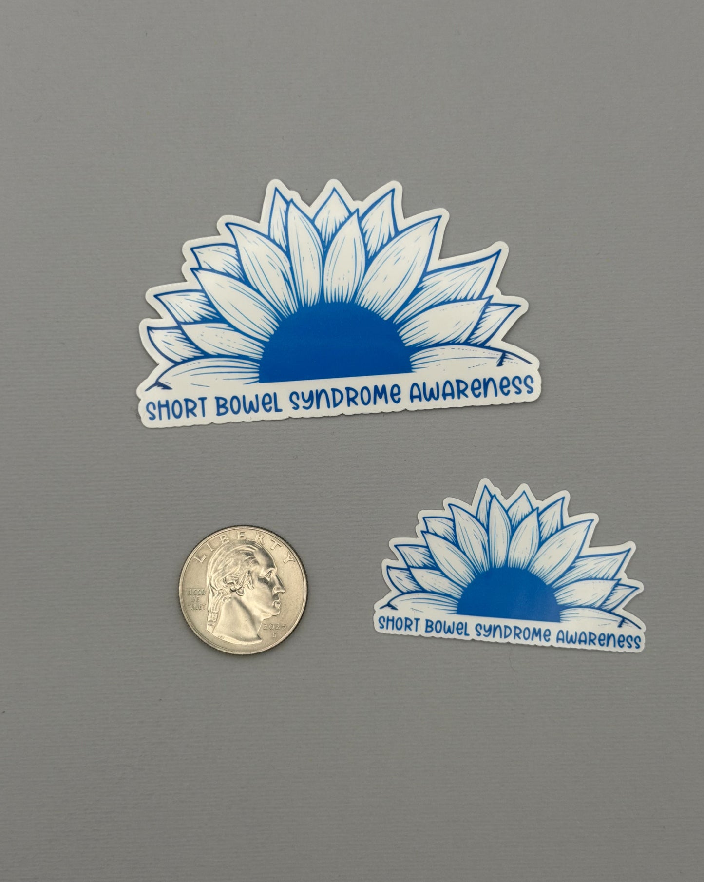 Short Bowel Syndrome Awareness Sunflower Sticker or Magnet