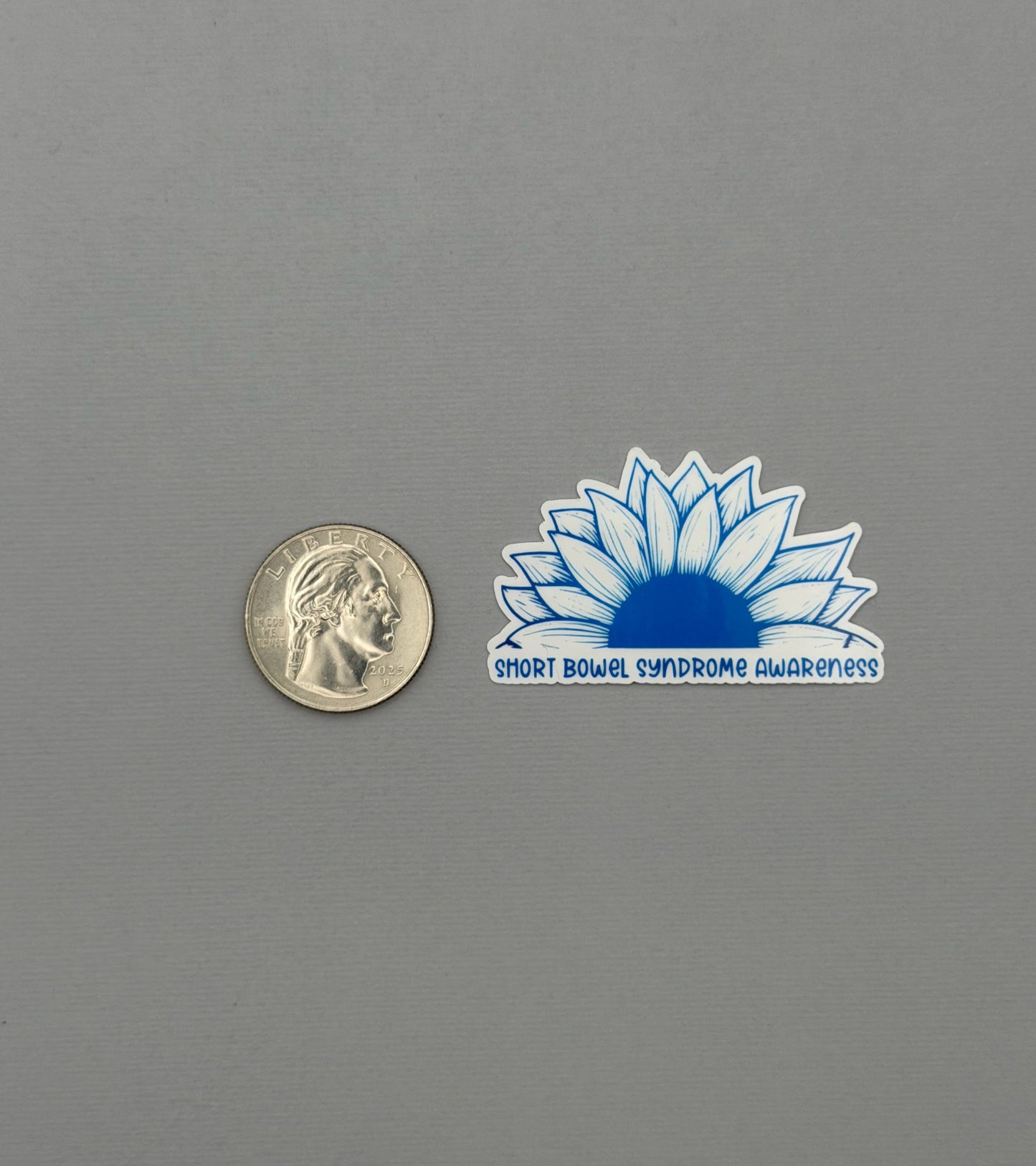 Short Bowel Syndrome Awareness Sunflower Sticker or Magnet