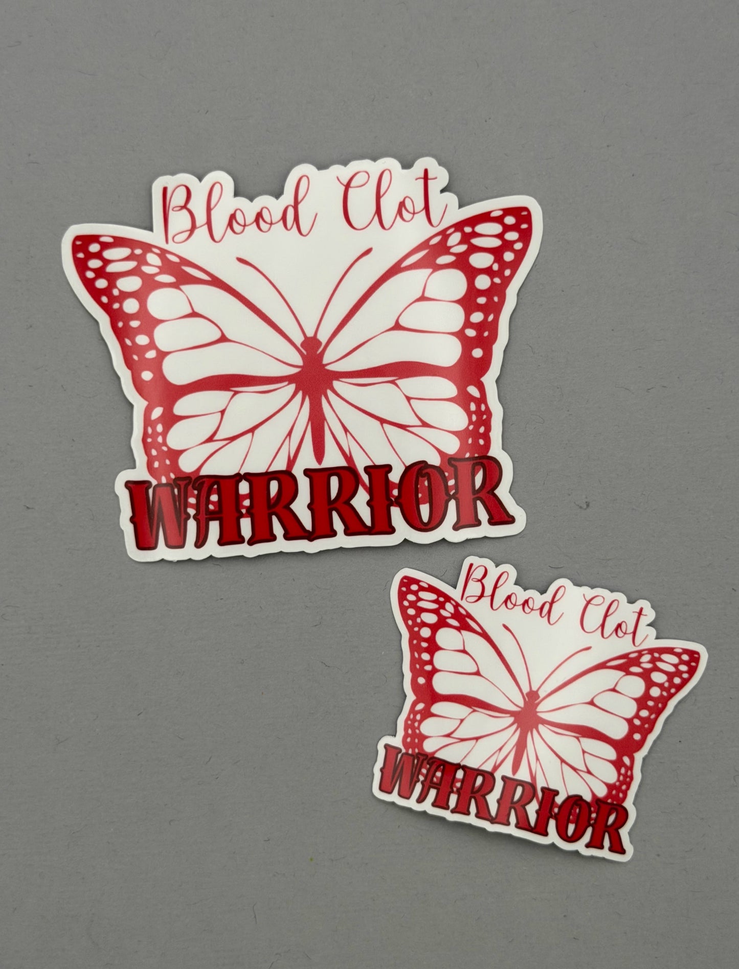 Blood Clot Warrior Butterfly Sticker