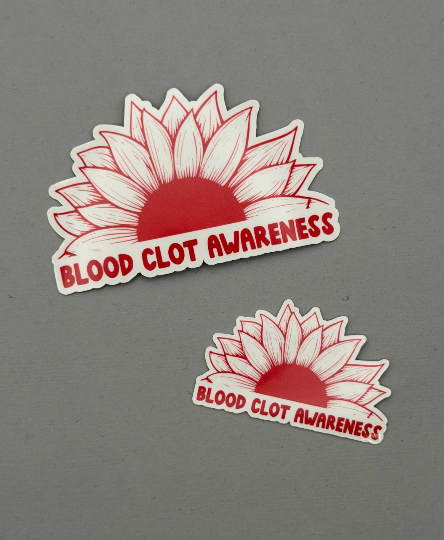Blood Clot Awareness Sunflower Sticker