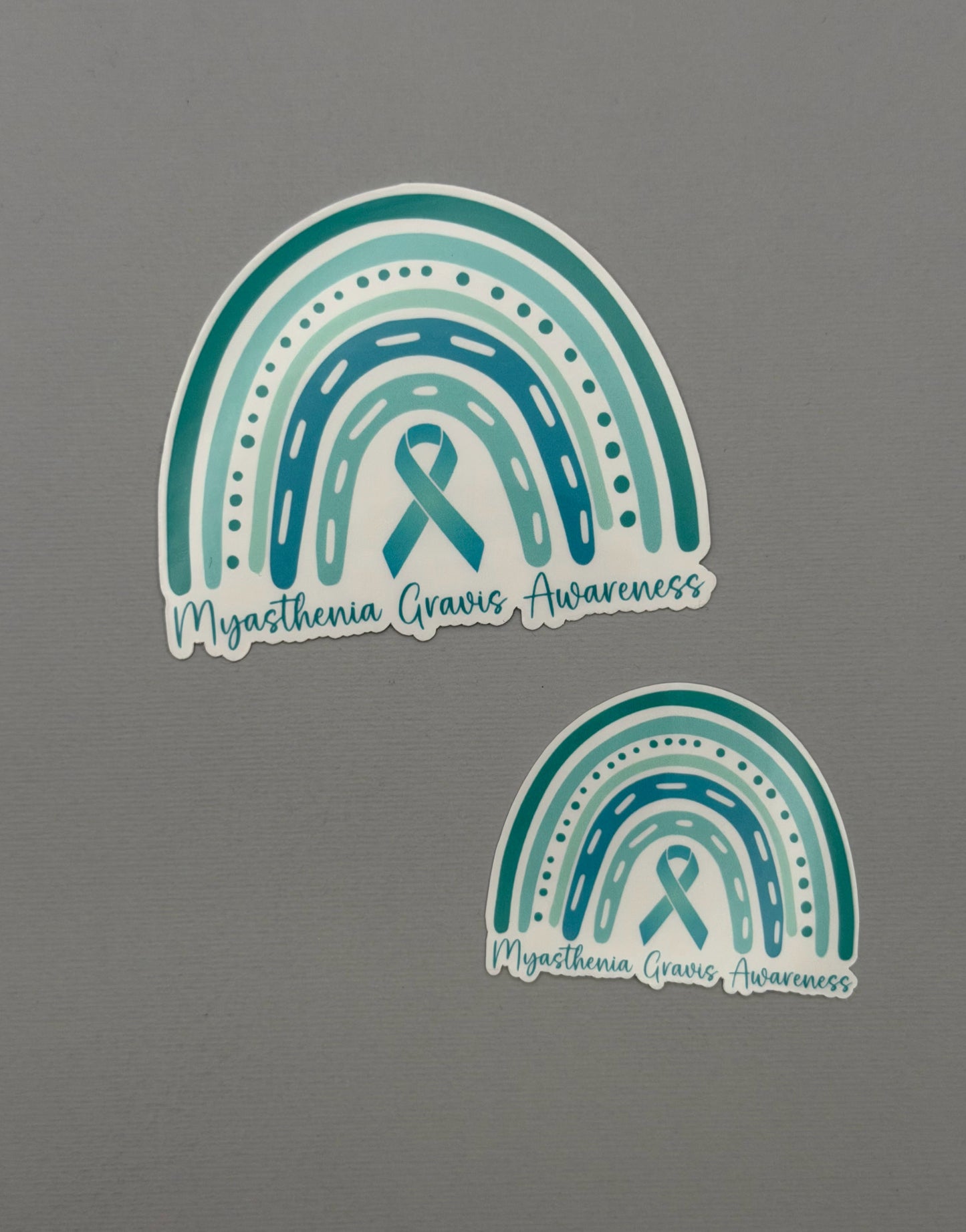 Myasthenia Gravis Awareness Rainbow Sticker or Magnet