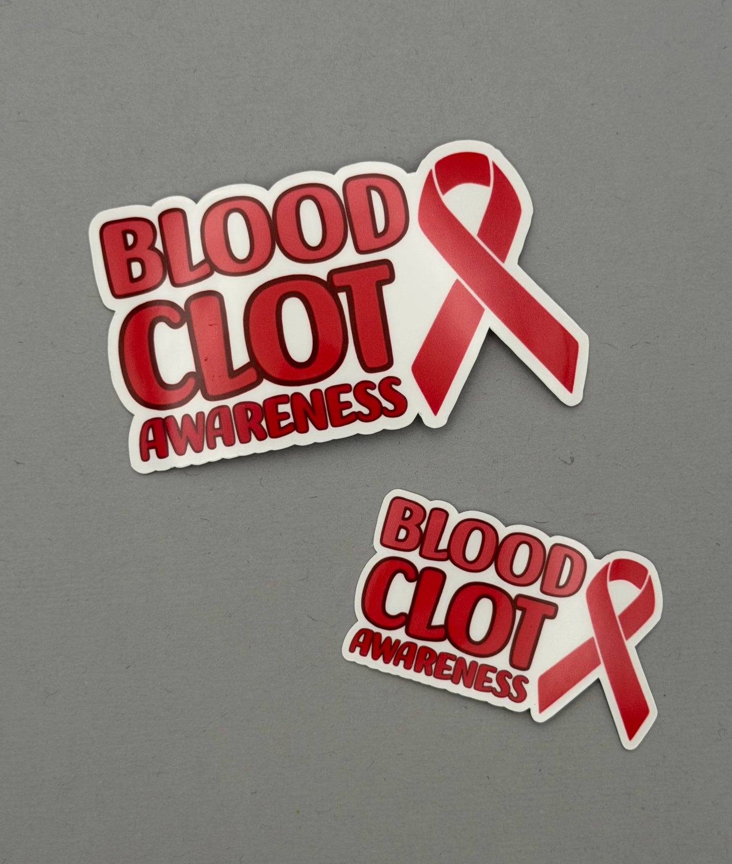 Blood Clot Awareness with Ribbon Sticker