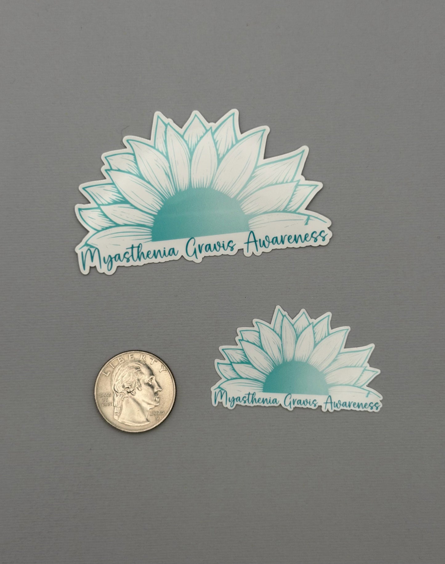 Myasthenia Gravis Awareness Sunflower Sticker or Magnet