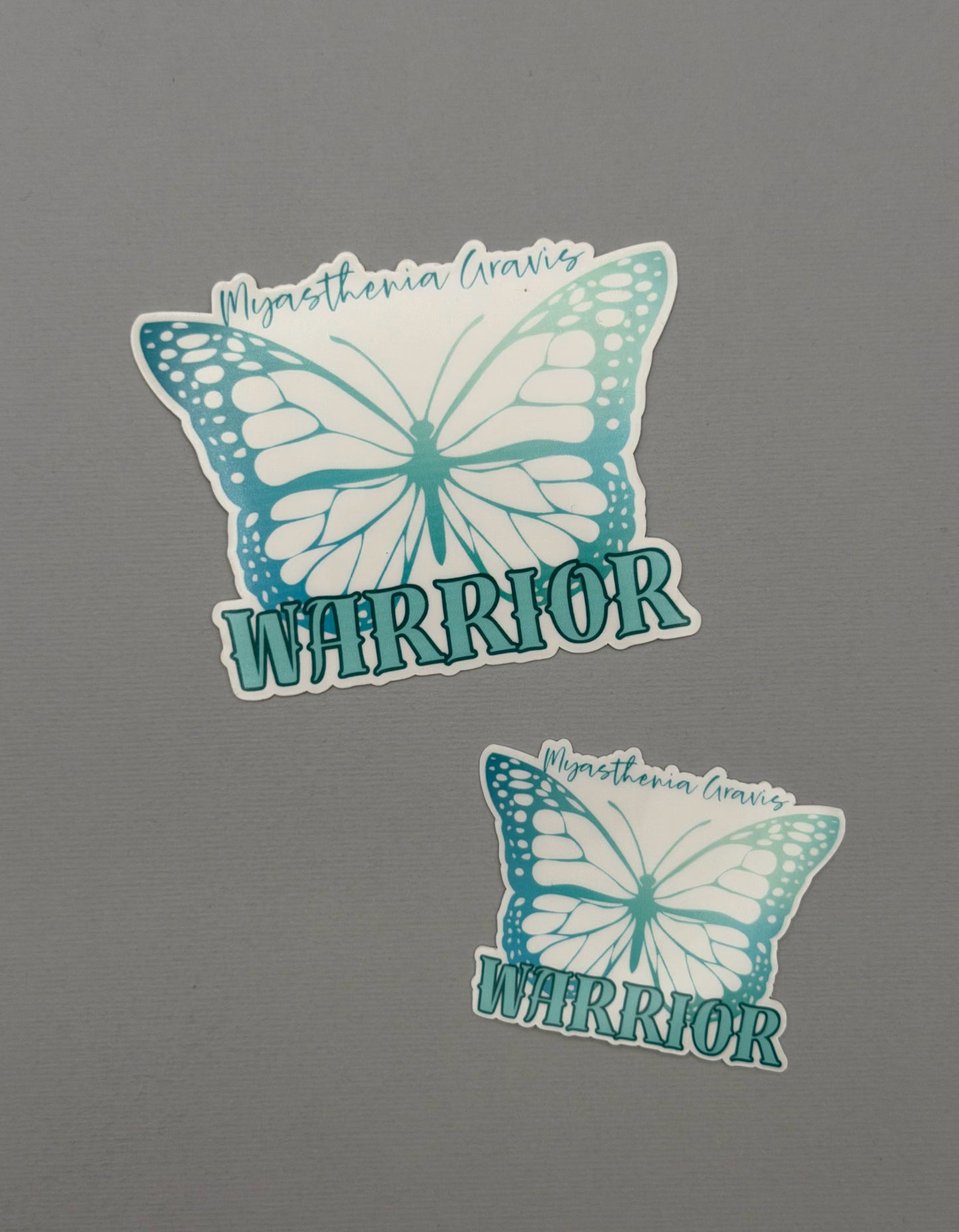 Myasthenia Gravis Warrior Butterfly Sticker or Magnet