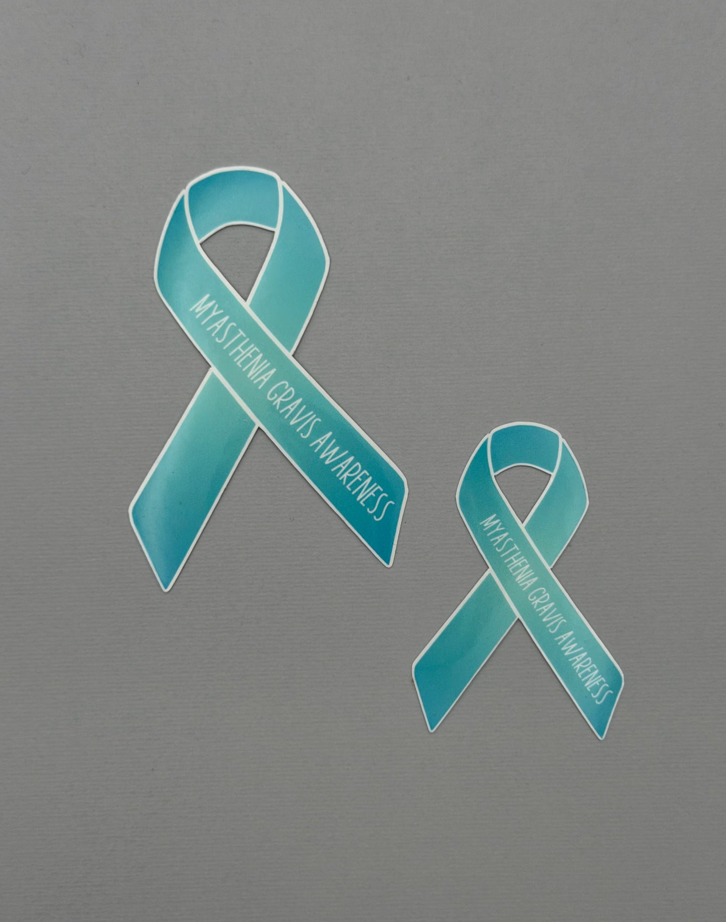 Myasthenia Gravis Awareness Ribbon Sticker or Magnet