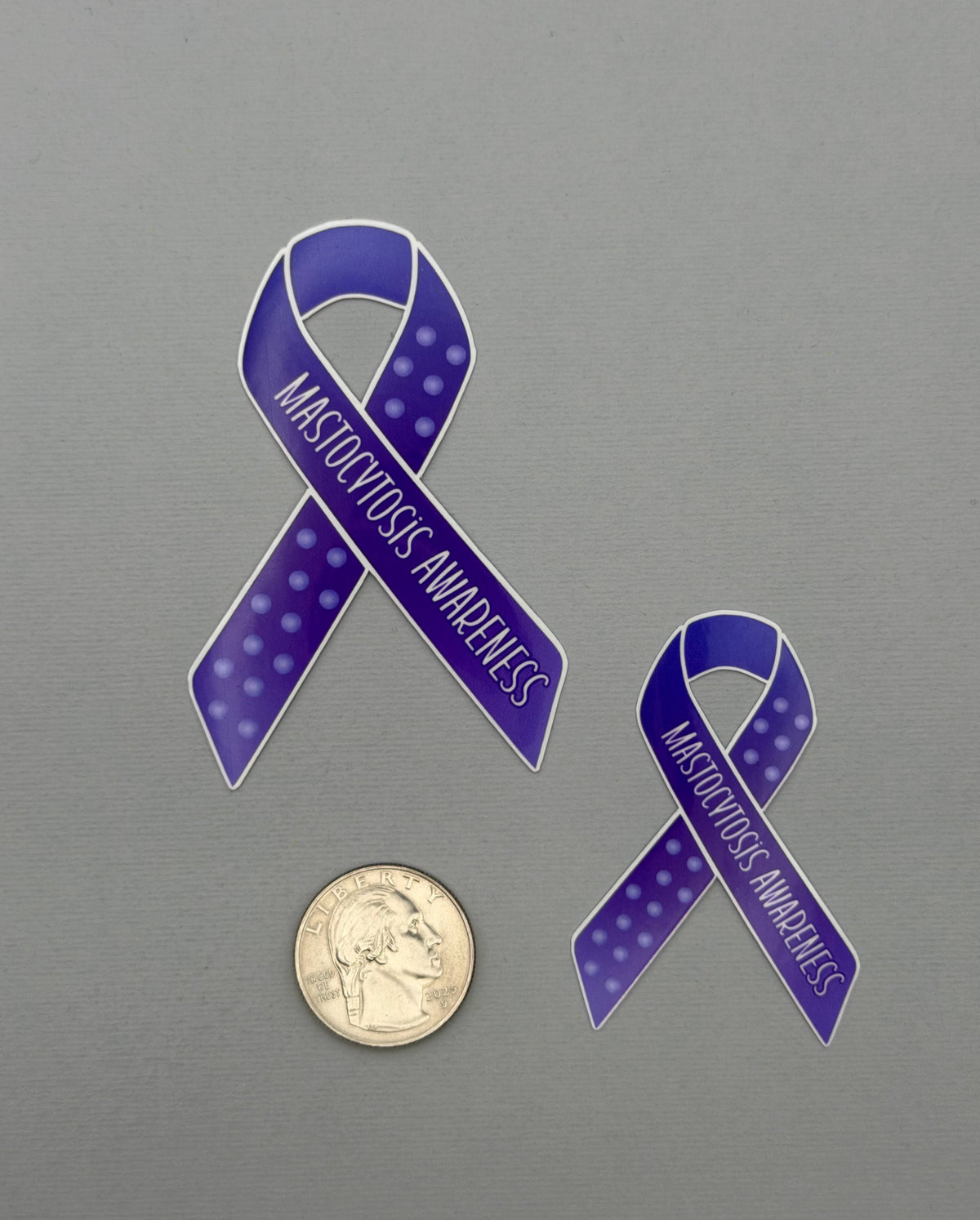 Mastocytosis Awareness Ribbon Sticker or Magnet
