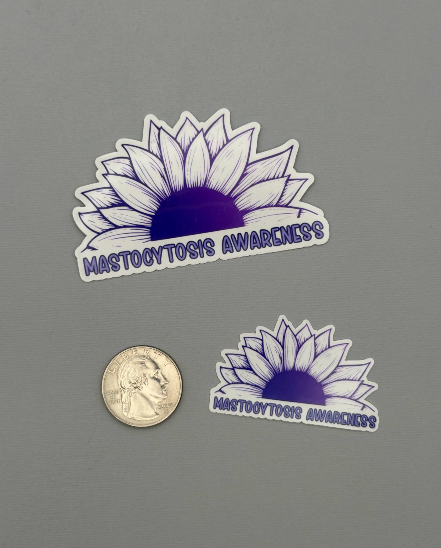 Mastocytosis Awareness Sunflower Sticker or Magnet