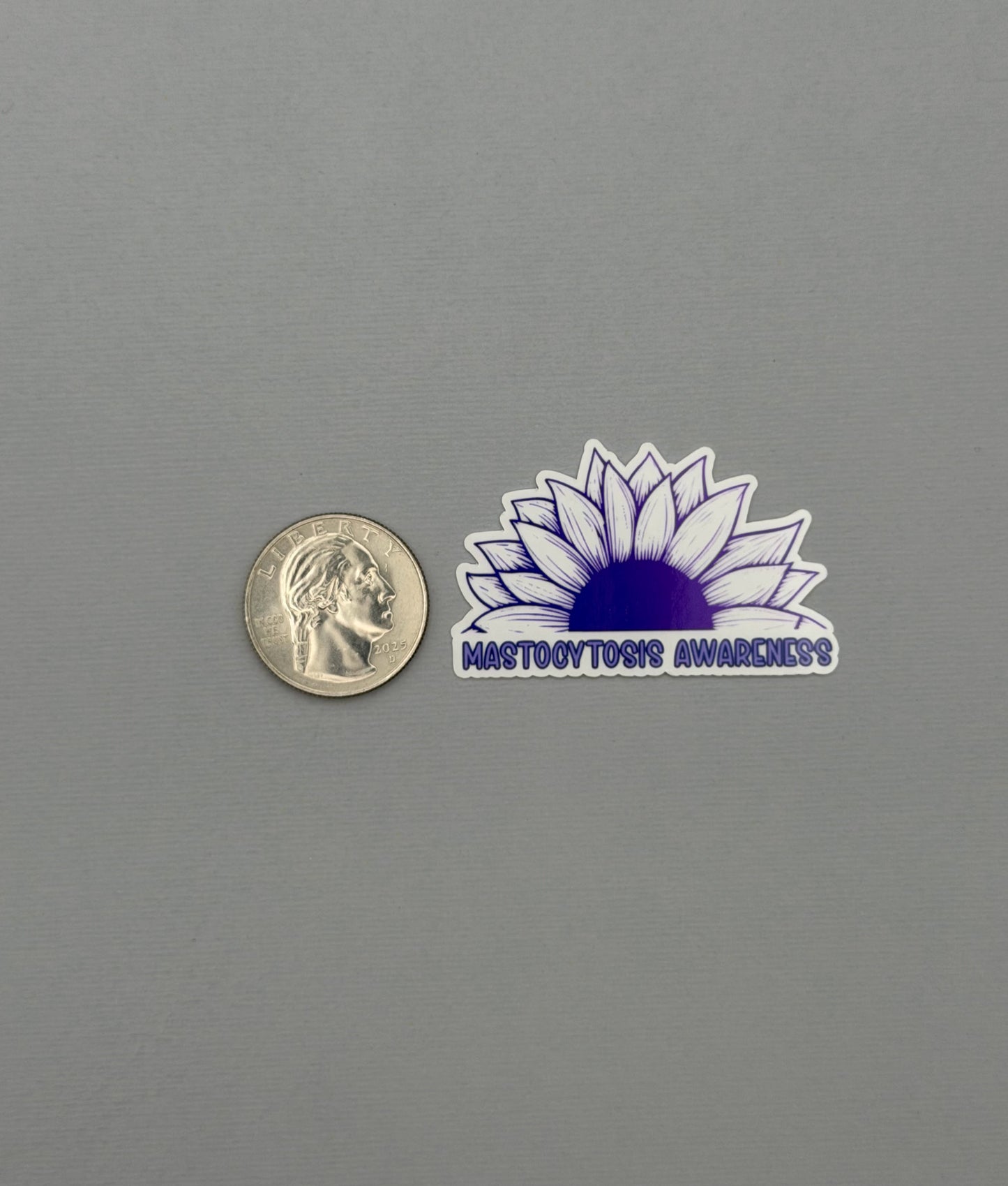 Mastocytosis Awareness Sunflower Sticker or Magnet