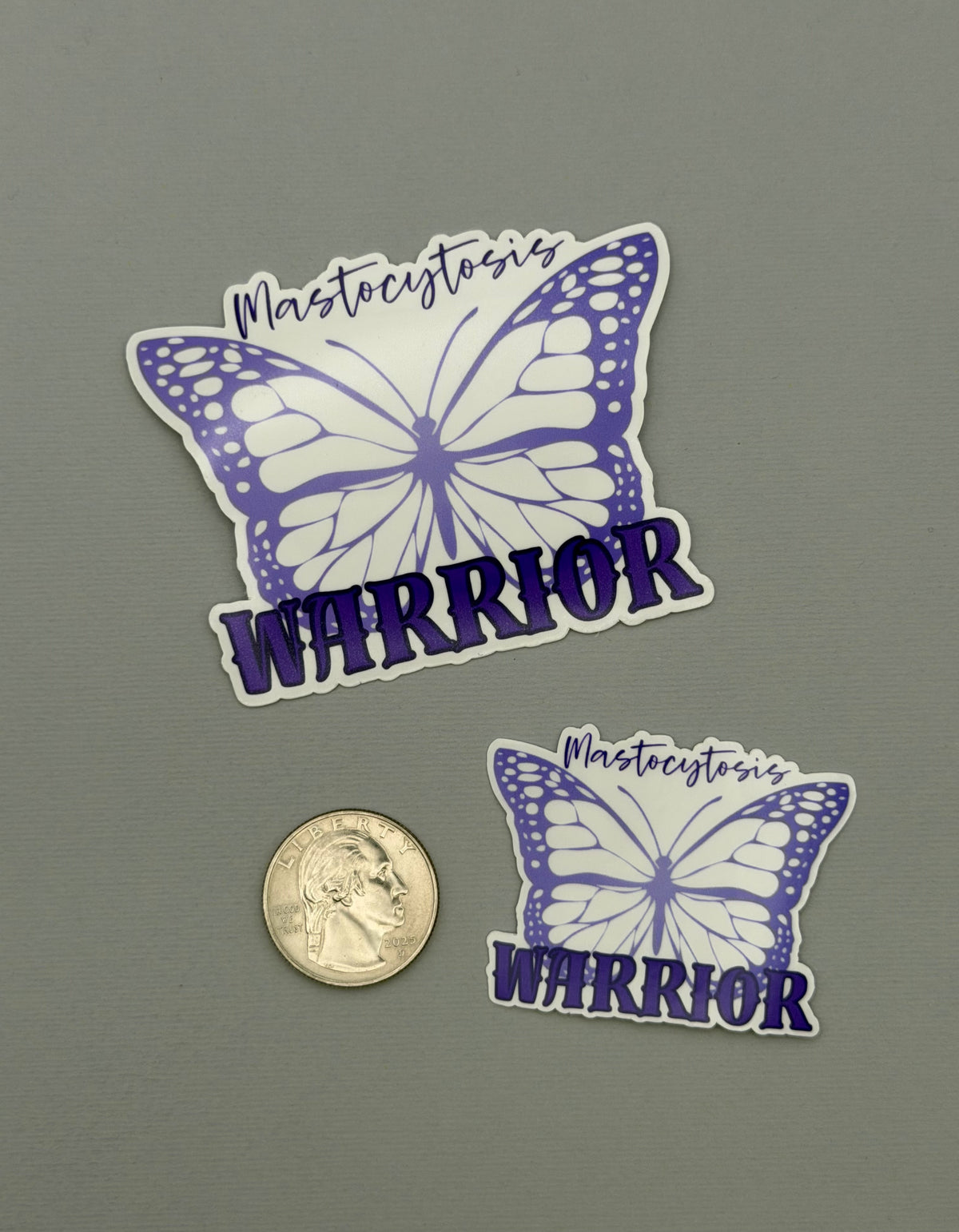 Mastocytosis Warrior Butterfly Sticker or Magnet