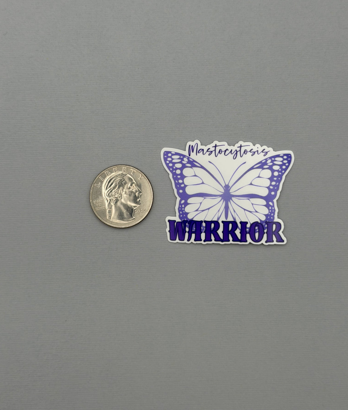 Mastocytosis Warrior Butterfly Sticker or Magnet