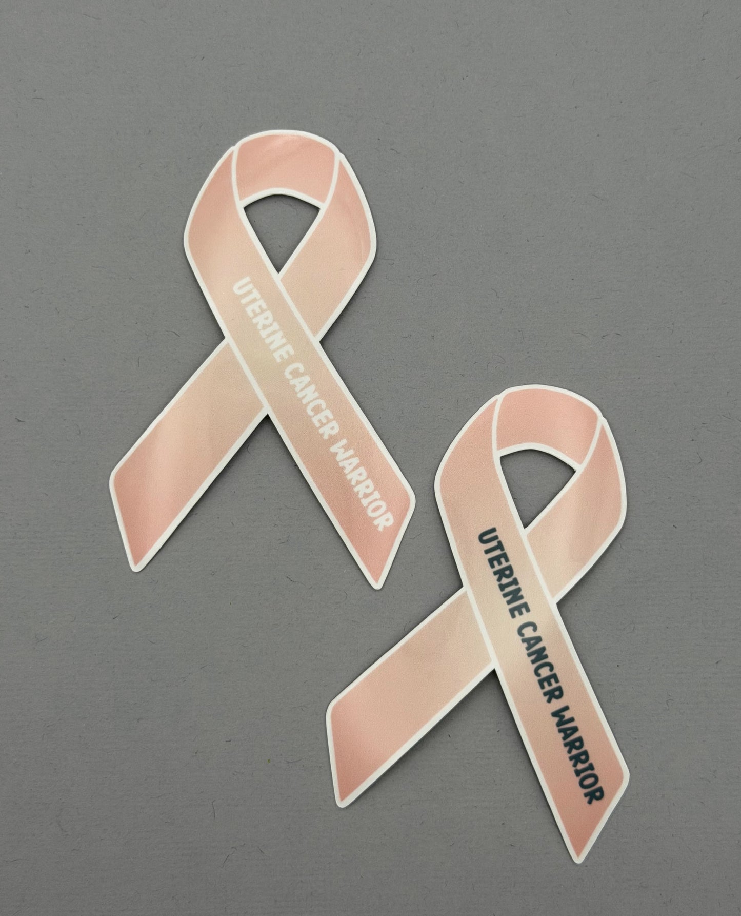 Uterine Cancer Warrior Ribbon Sticker
