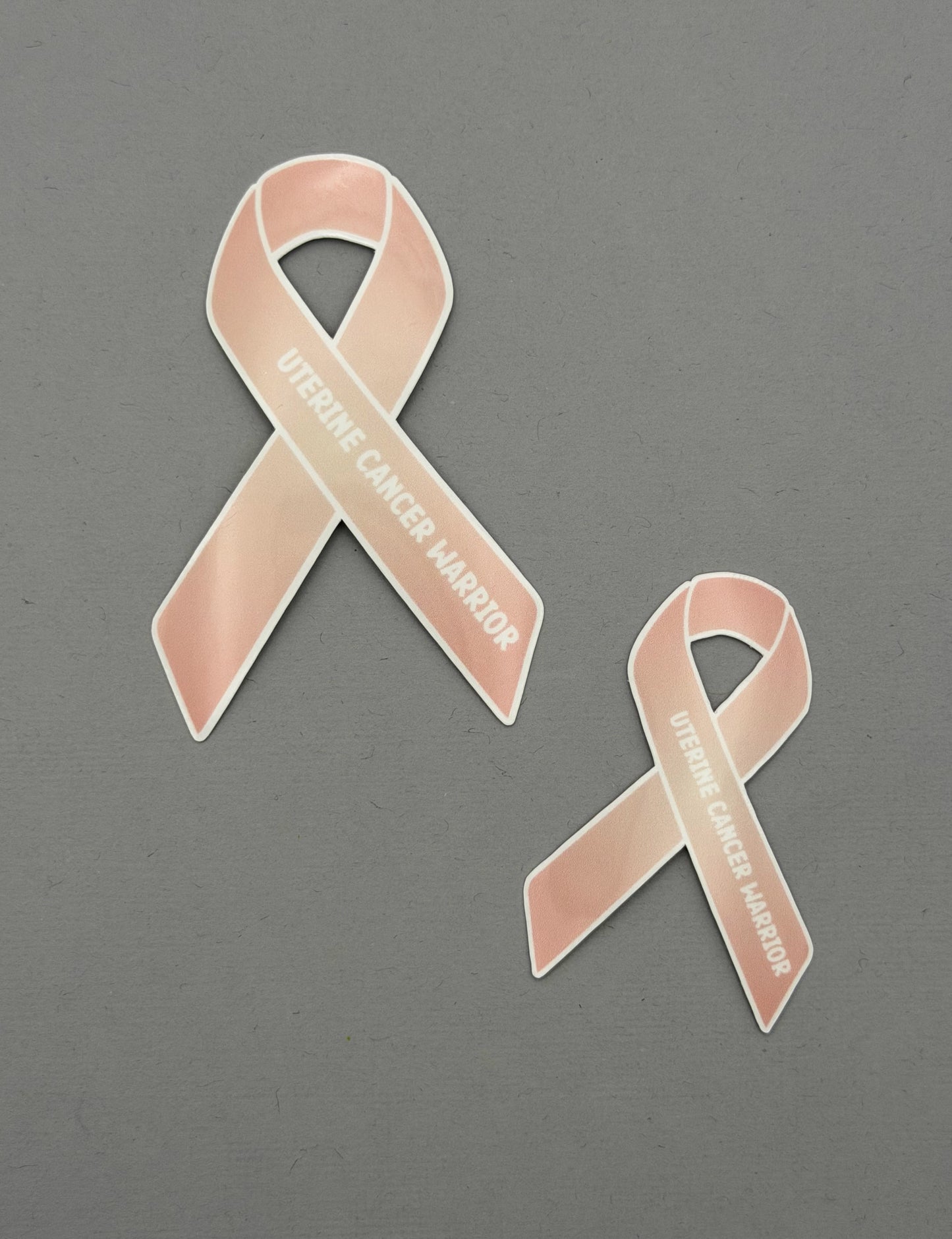 Uterine Cancer Warrior Ribbon Sticker