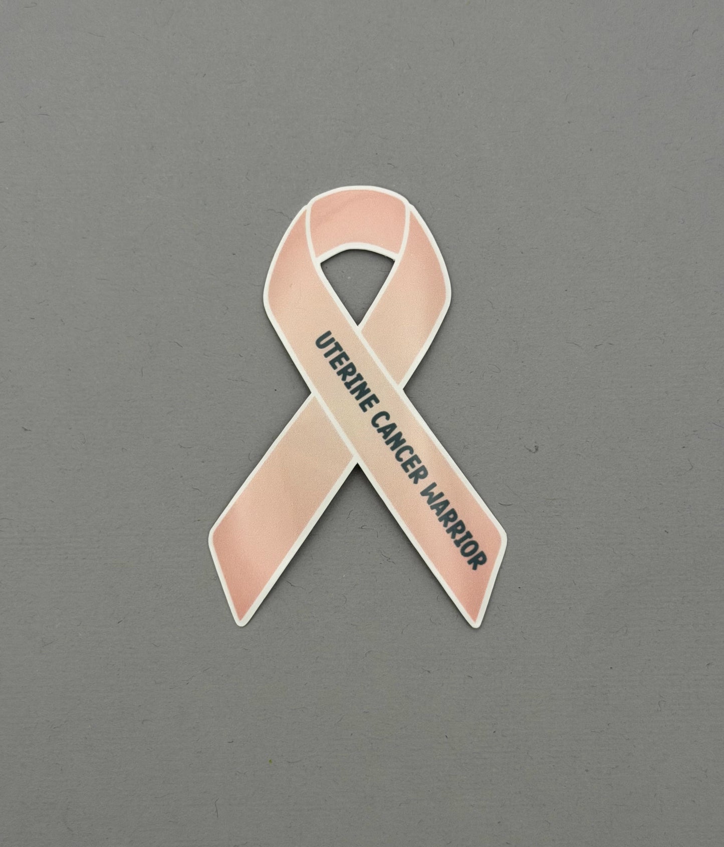 Uterine Cancer Warrior Ribbon Sticker