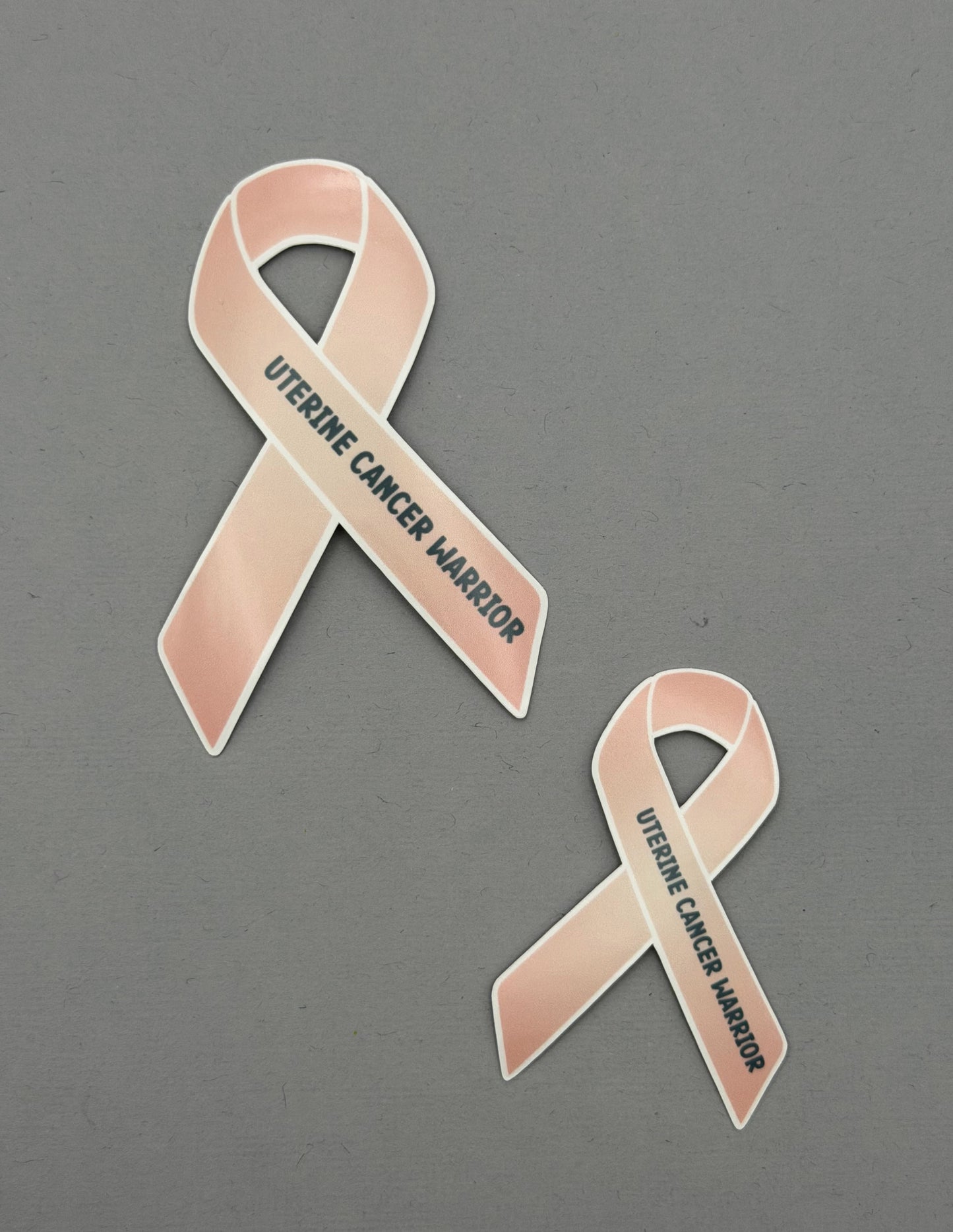 Uterine Cancer Warrior Ribbon Sticker