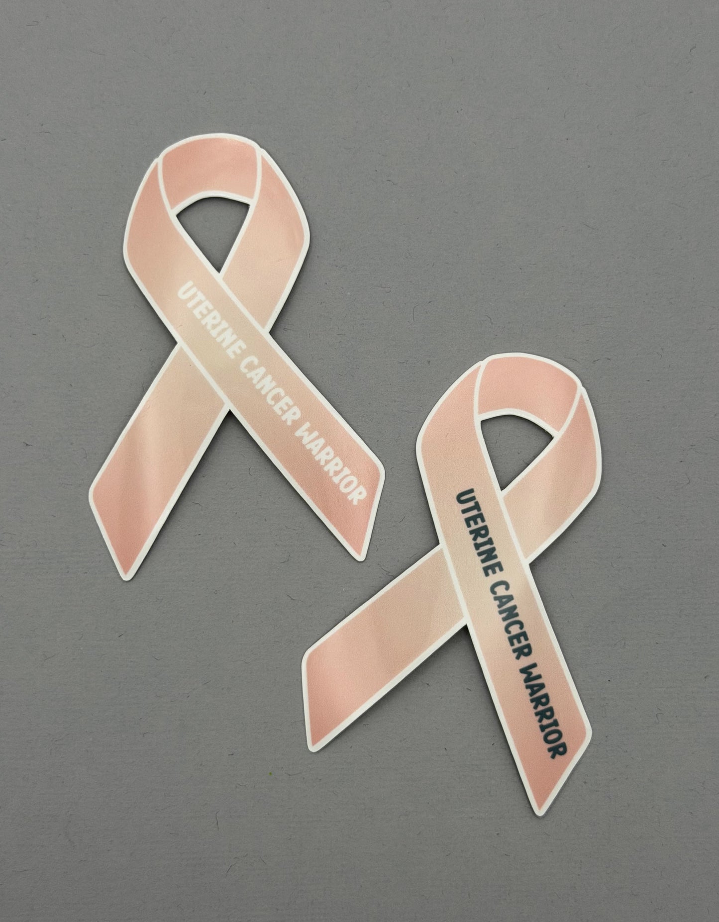 Uterine Cancer Warrior Ribbon Sticker