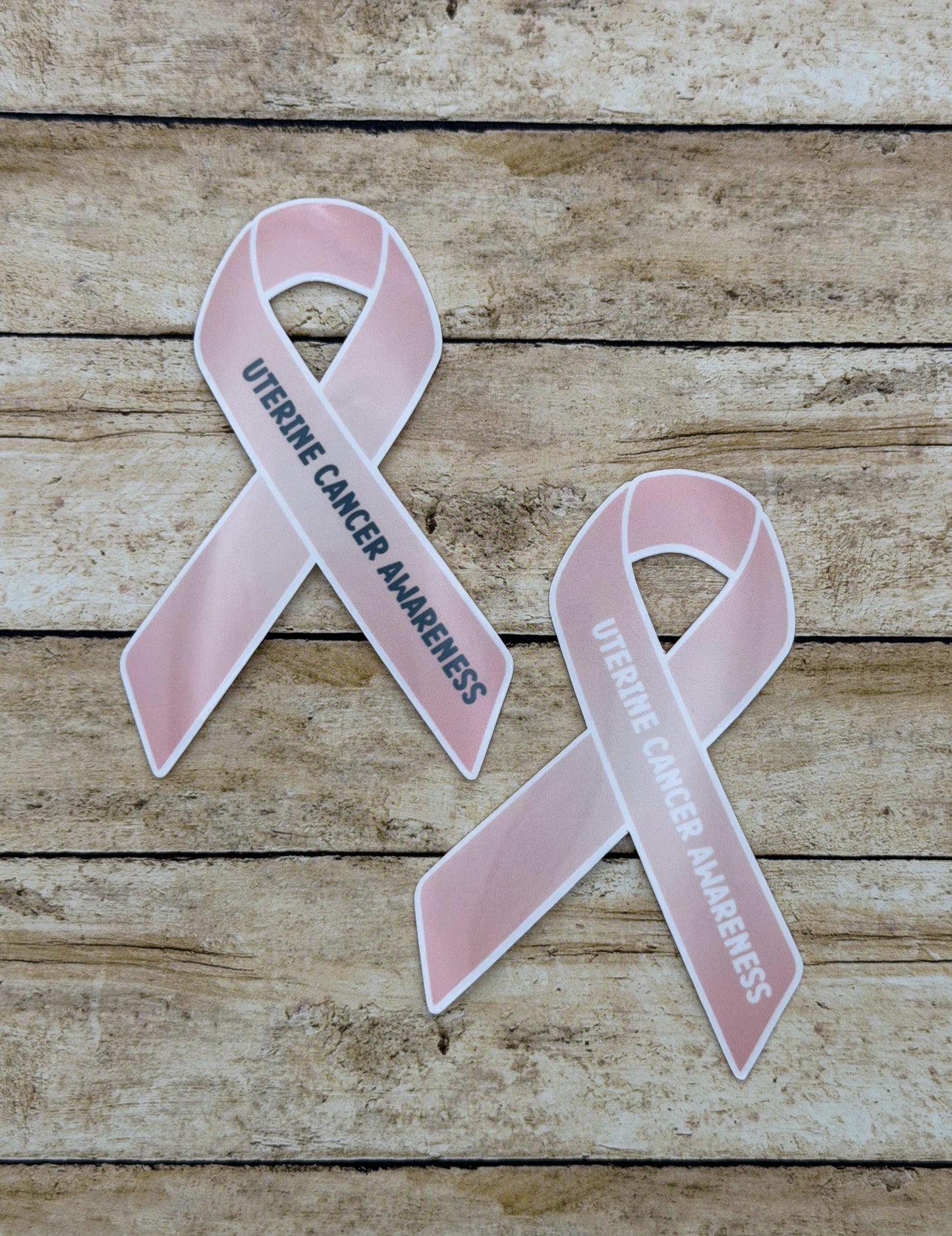 Uterine Cancer Awareness Ribbon Sticker