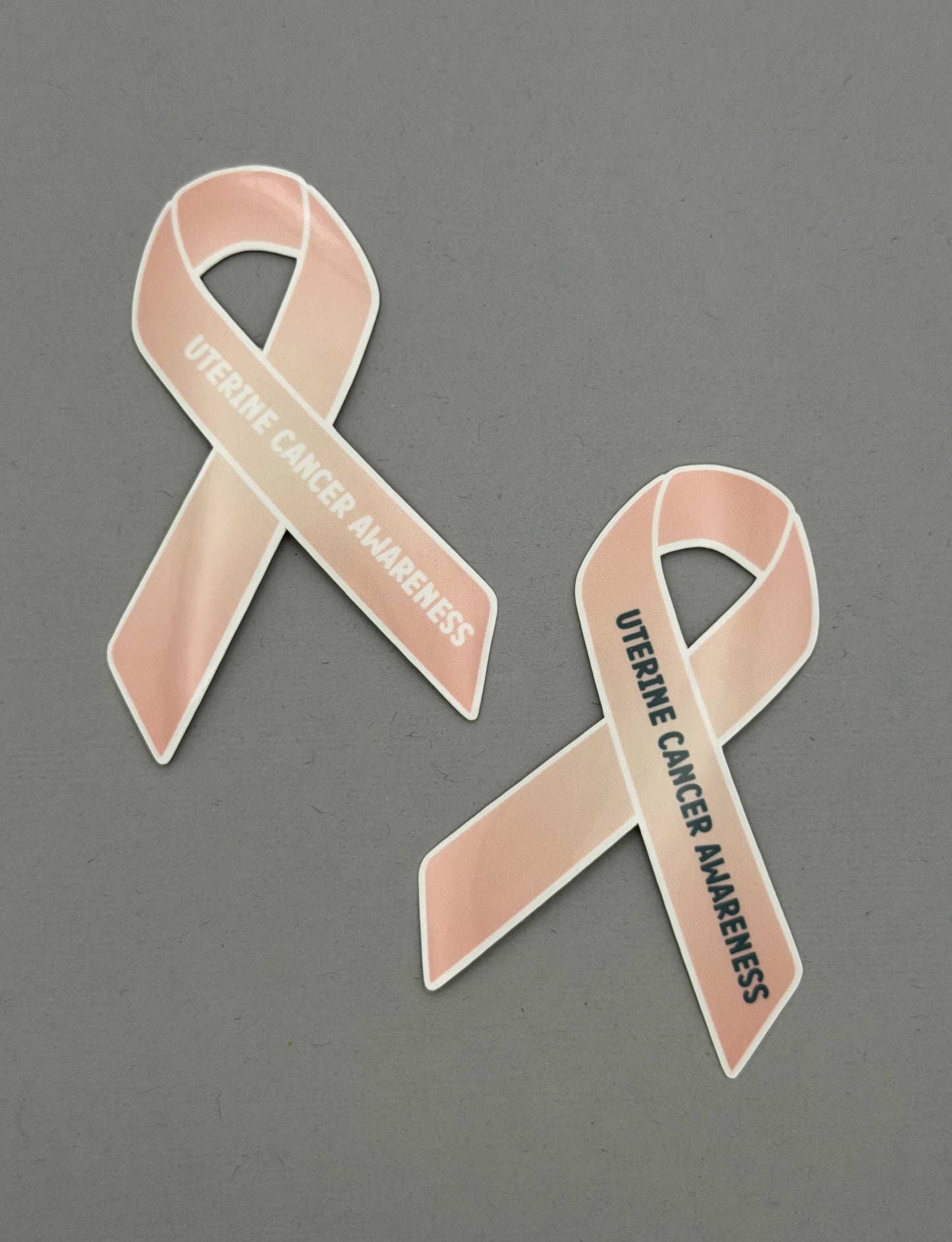 Uterine Cancer Awareness Ribbon Sticker