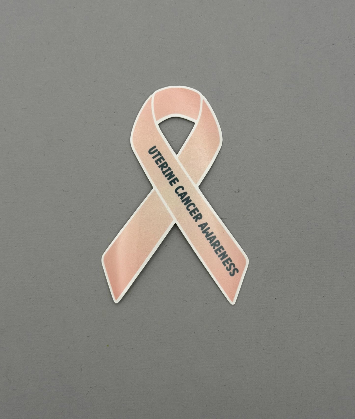Uterine Cancer Awareness Ribbon Sticker