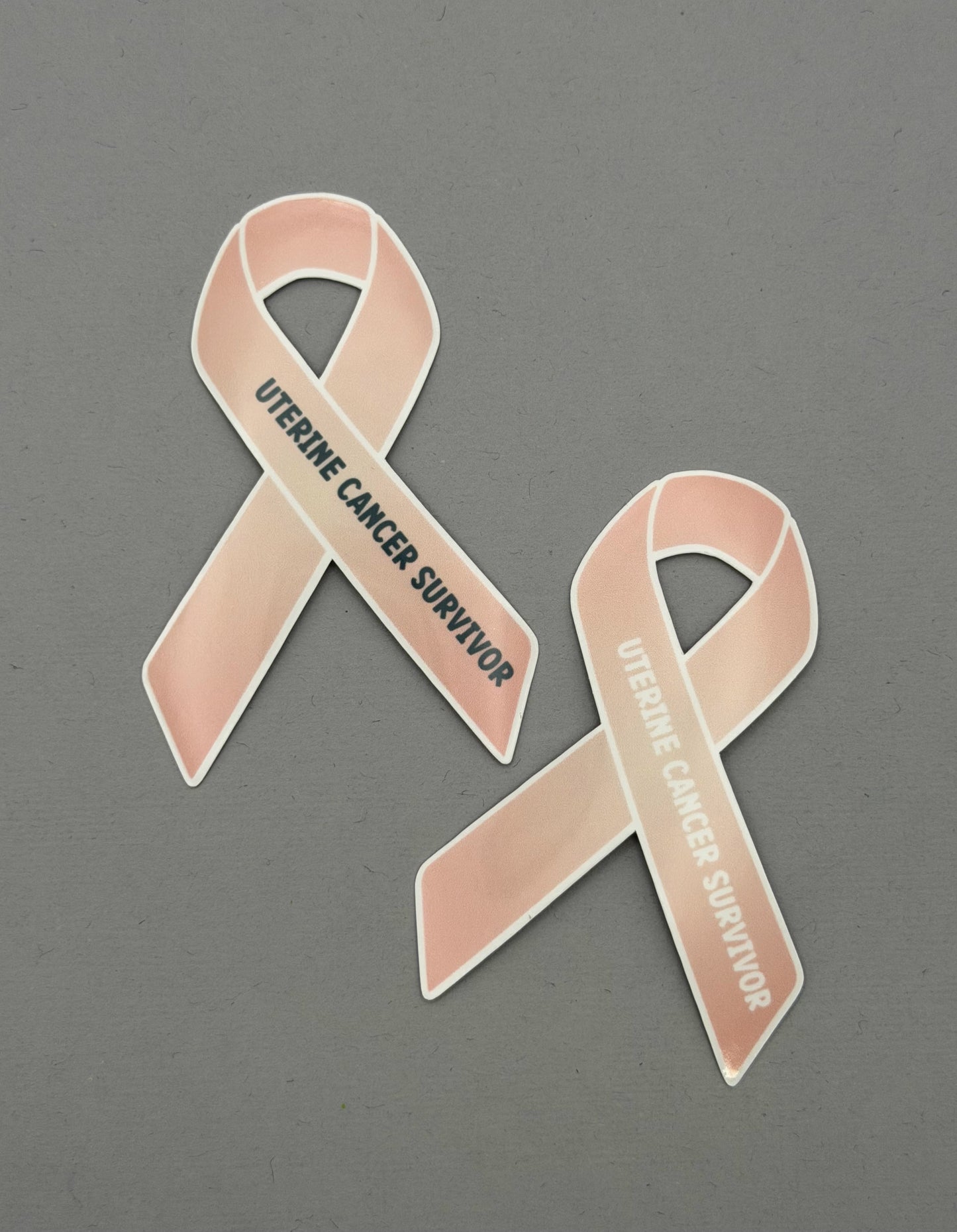 Uterine Cancer Survivor Ribbon Sticker