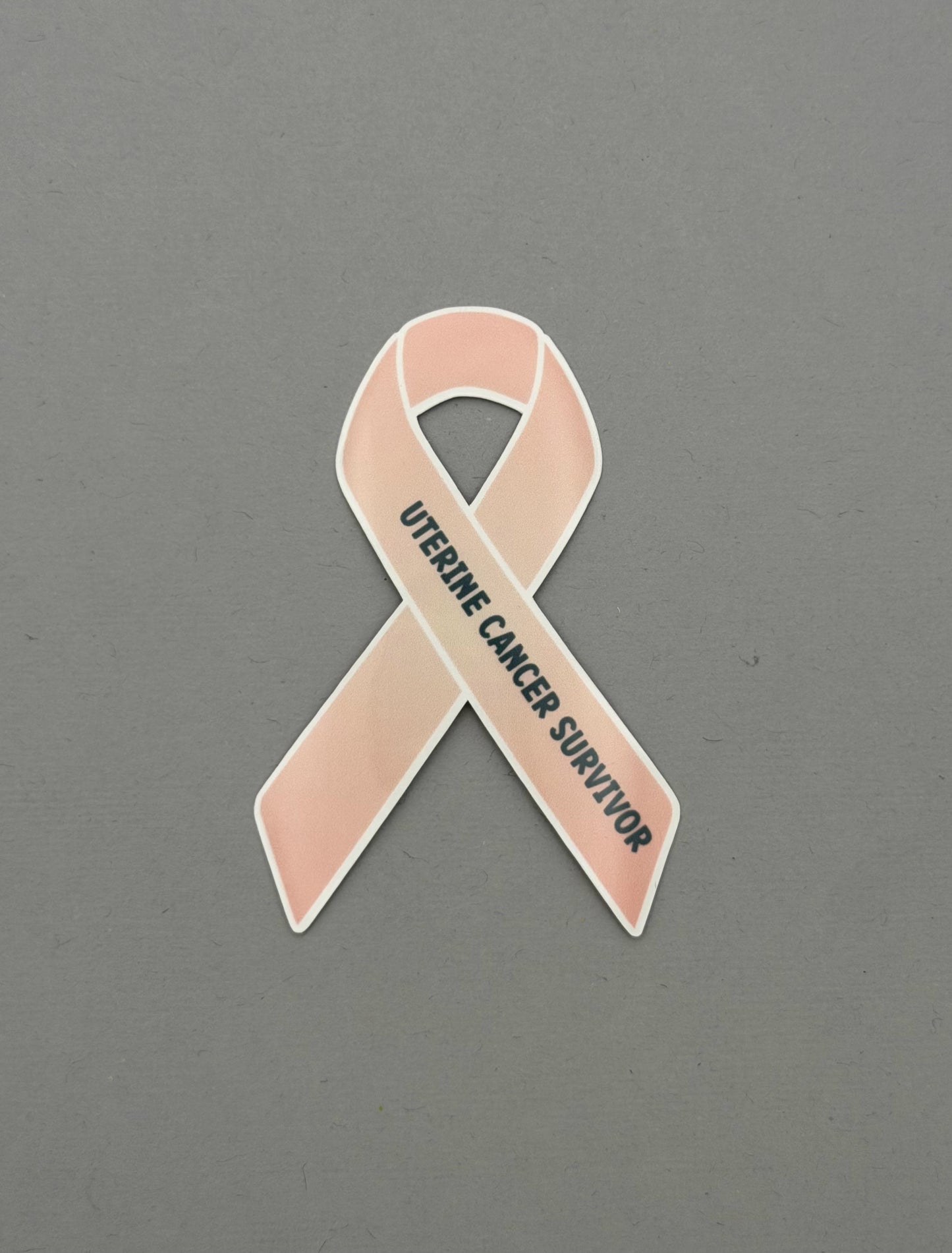 Uterine Cancer Survivor Ribbon Sticker