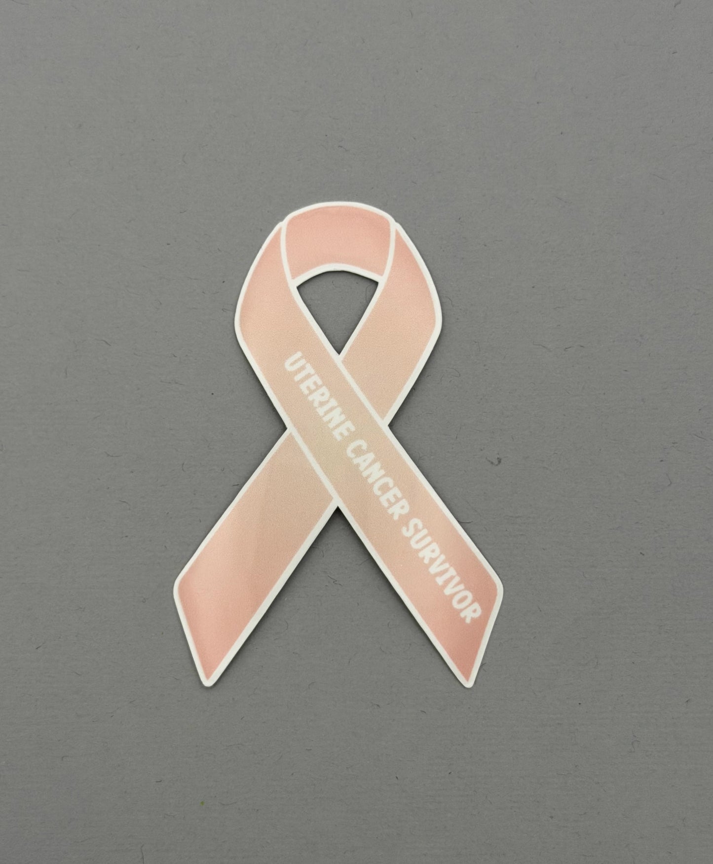 Uterine Cancer Survivor Ribbon Sticker