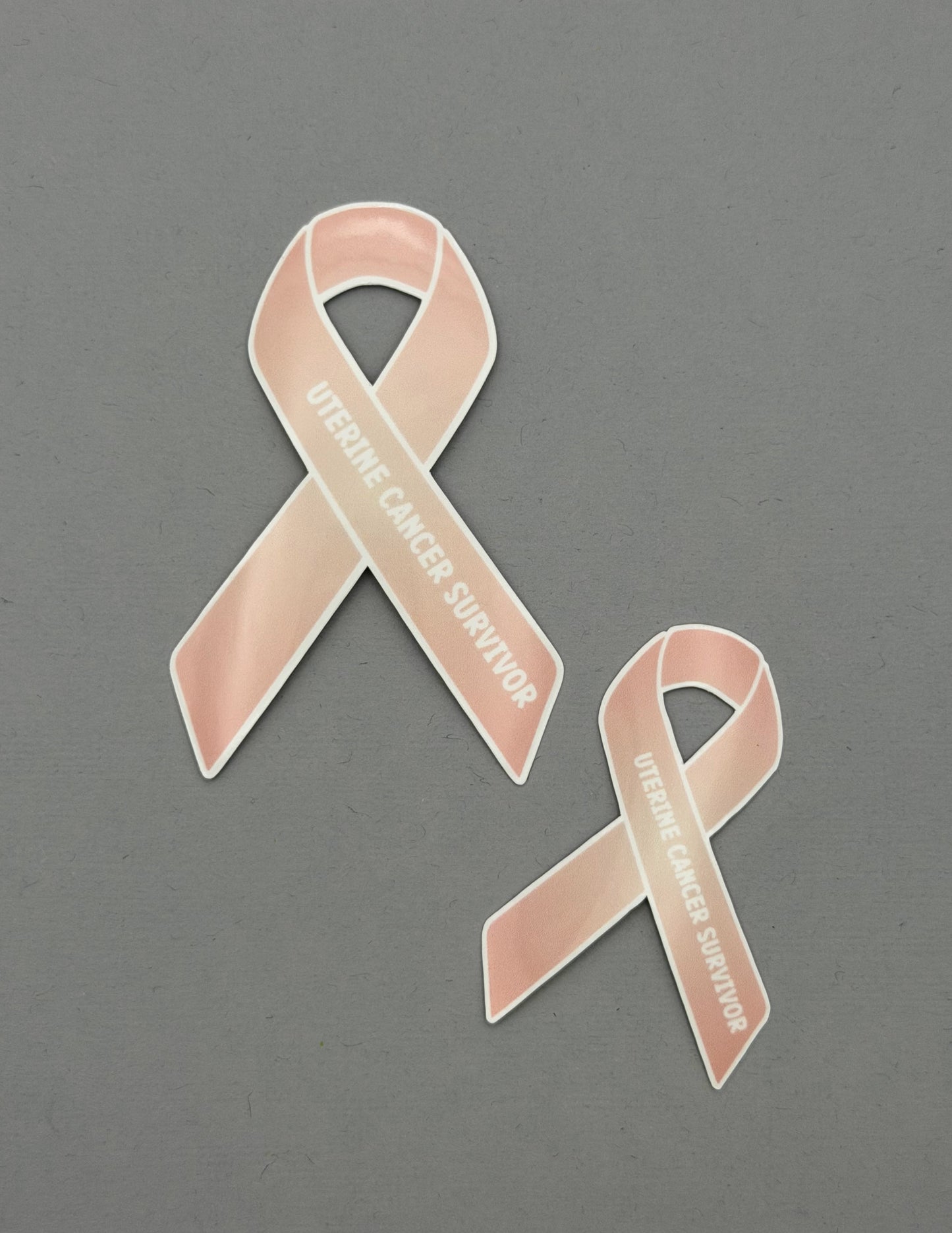 Uterine Cancer Survivor Ribbon Sticker