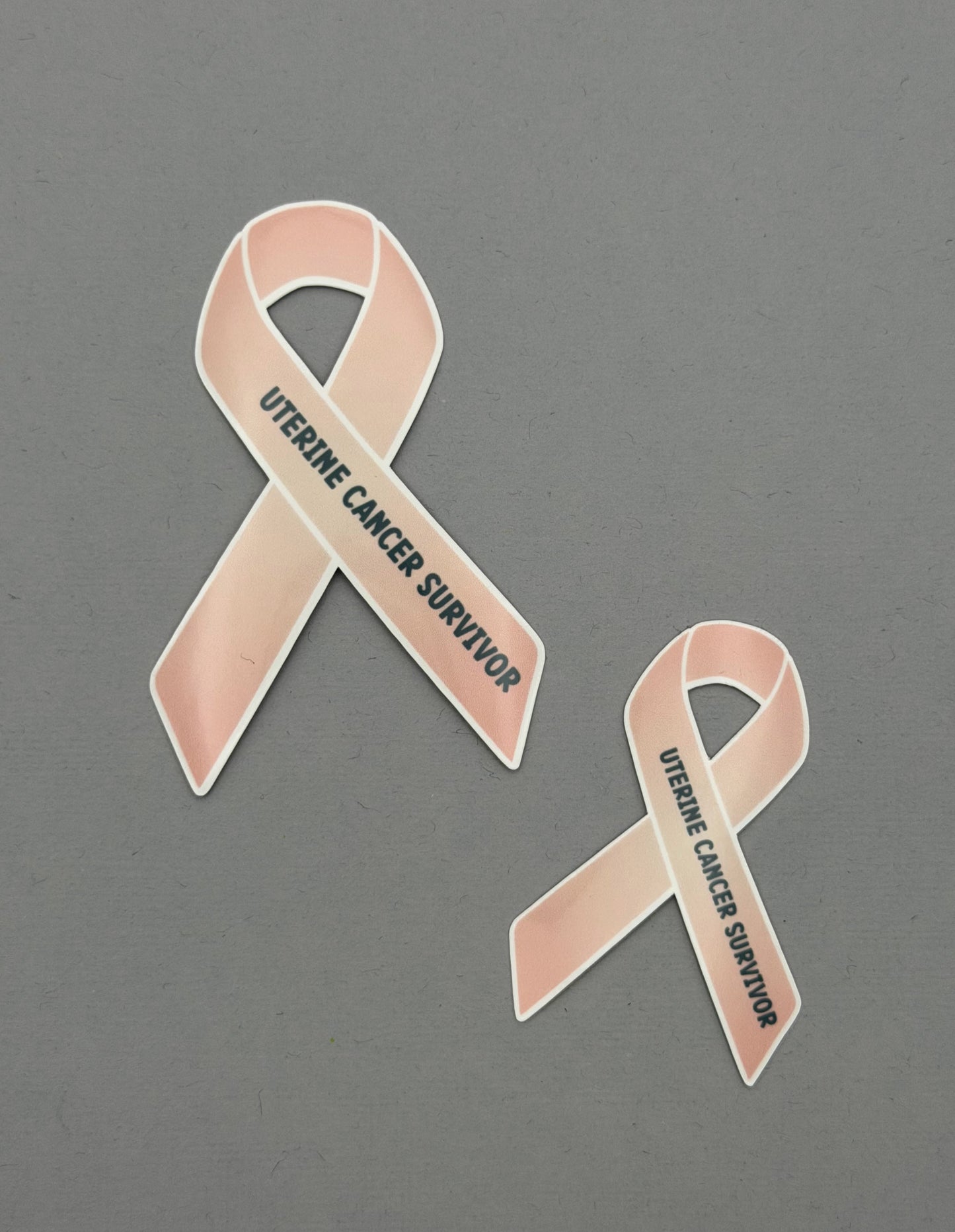 Uterine Cancer Survivor Ribbon Sticker