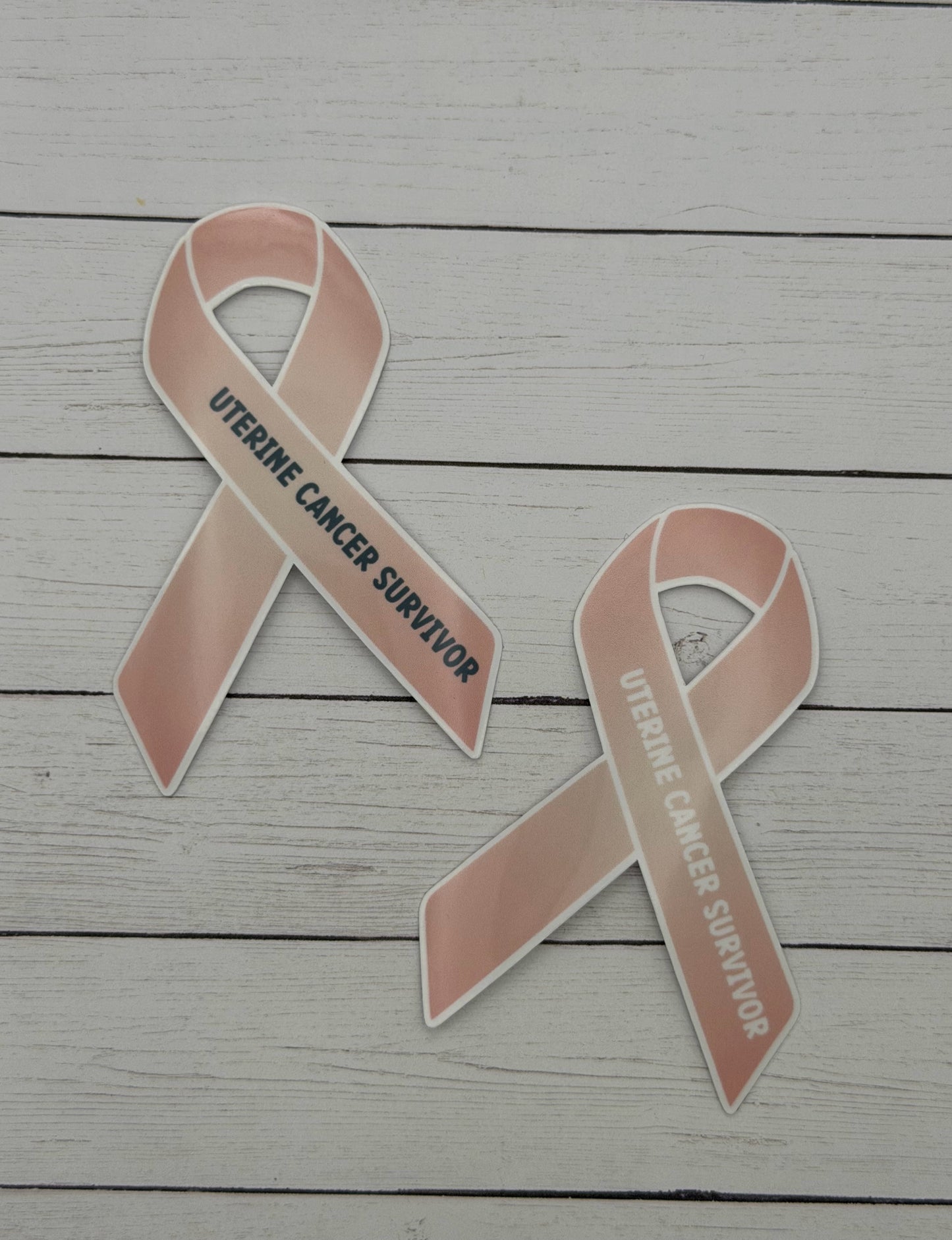 Uterine Cancer Survivor Ribbon Sticker