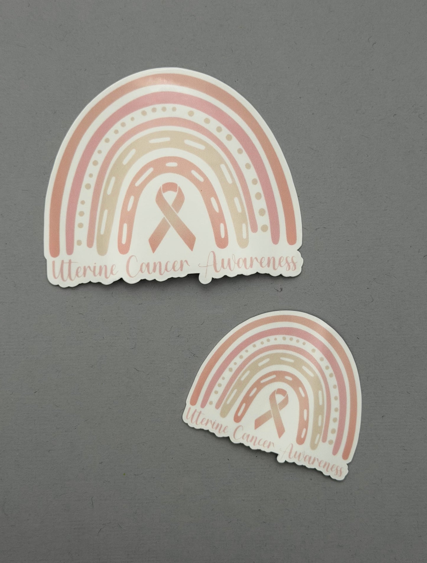 Uterine Cancer Awareness Rainbow Sticker
