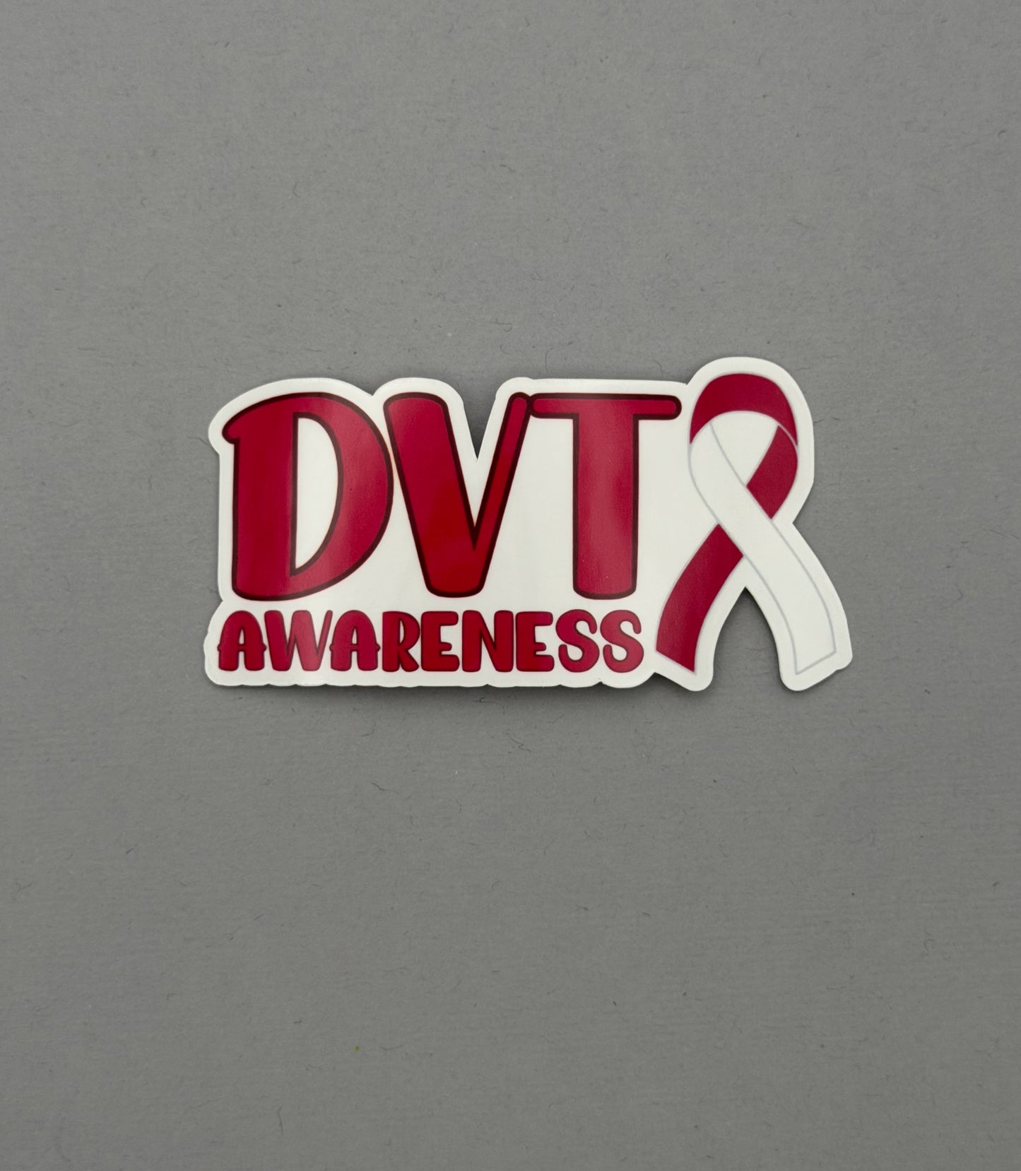 DVT Awareness with Ribbon Sticker | Deep Vein Thrombosis