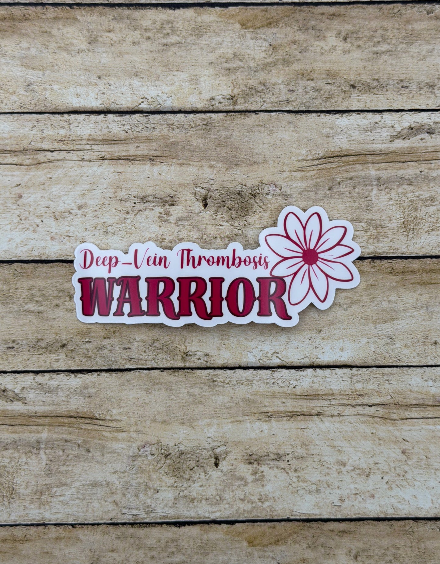 Deep Vein Thrombosis Warrior Flower Sticker | DVT