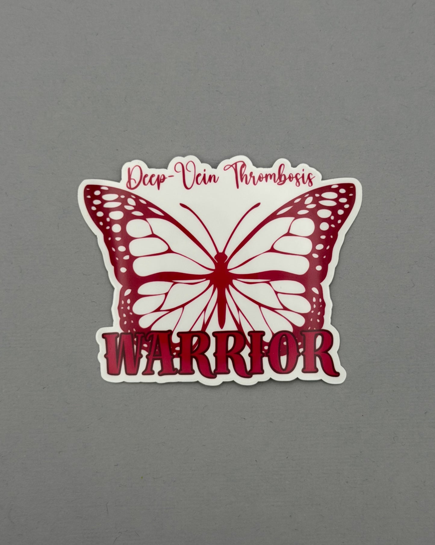 Deep Vein Thrombosis Warrior Butterfly Sticker | DVT