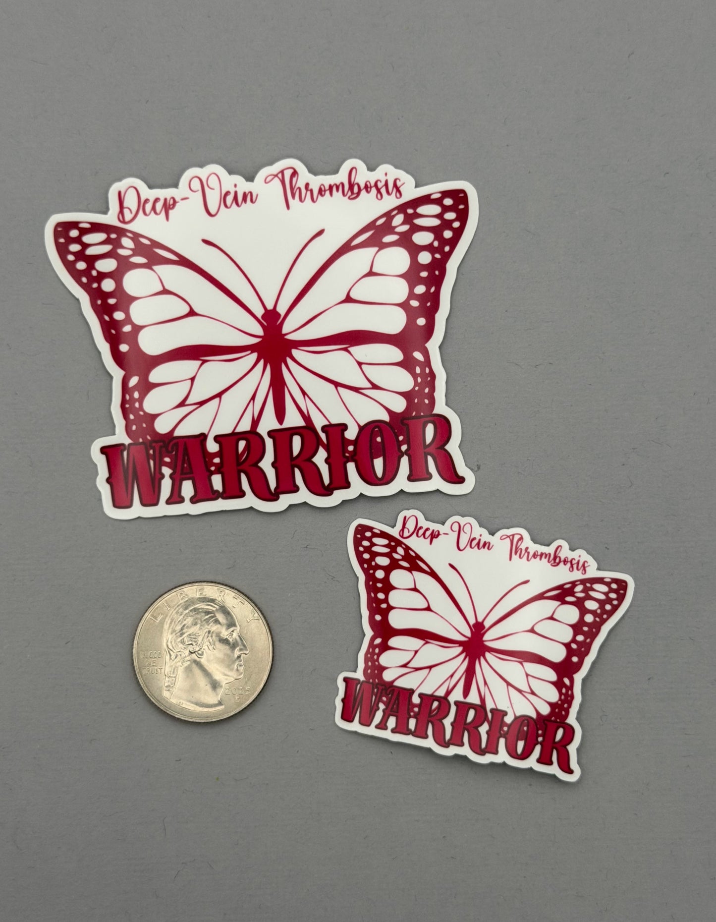 Deep Vein Thrombosis Warrior Butterfly Sticker | DVT