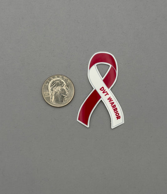 DVT Warrior Ribbon Sticker | Deep Vein Thrombosis