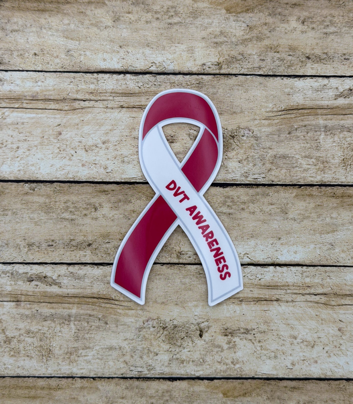 DVT Awareness Ribbon Sticker | Deep Vein Thrombosis