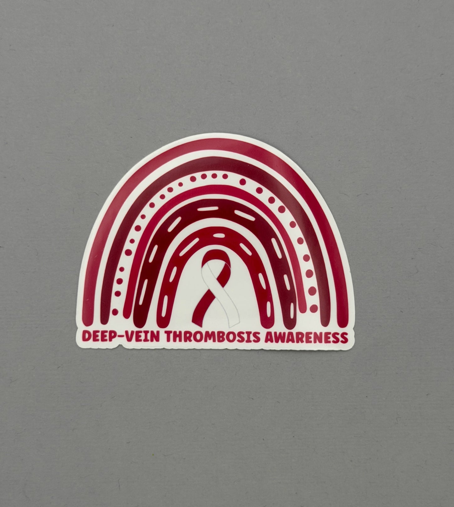 Deep Vein Thrombosis Awareness Rainbow Sticker | DVT