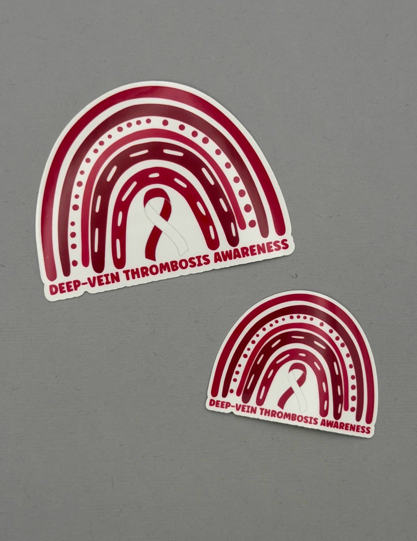 Deep Vein Thrombosis Awareness Rainbow Sticker | DVT