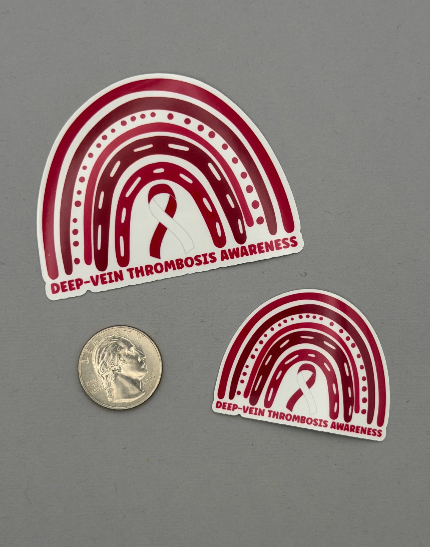 Deep Vein Thrombosis Awareness Rainbow Sticker | DVT