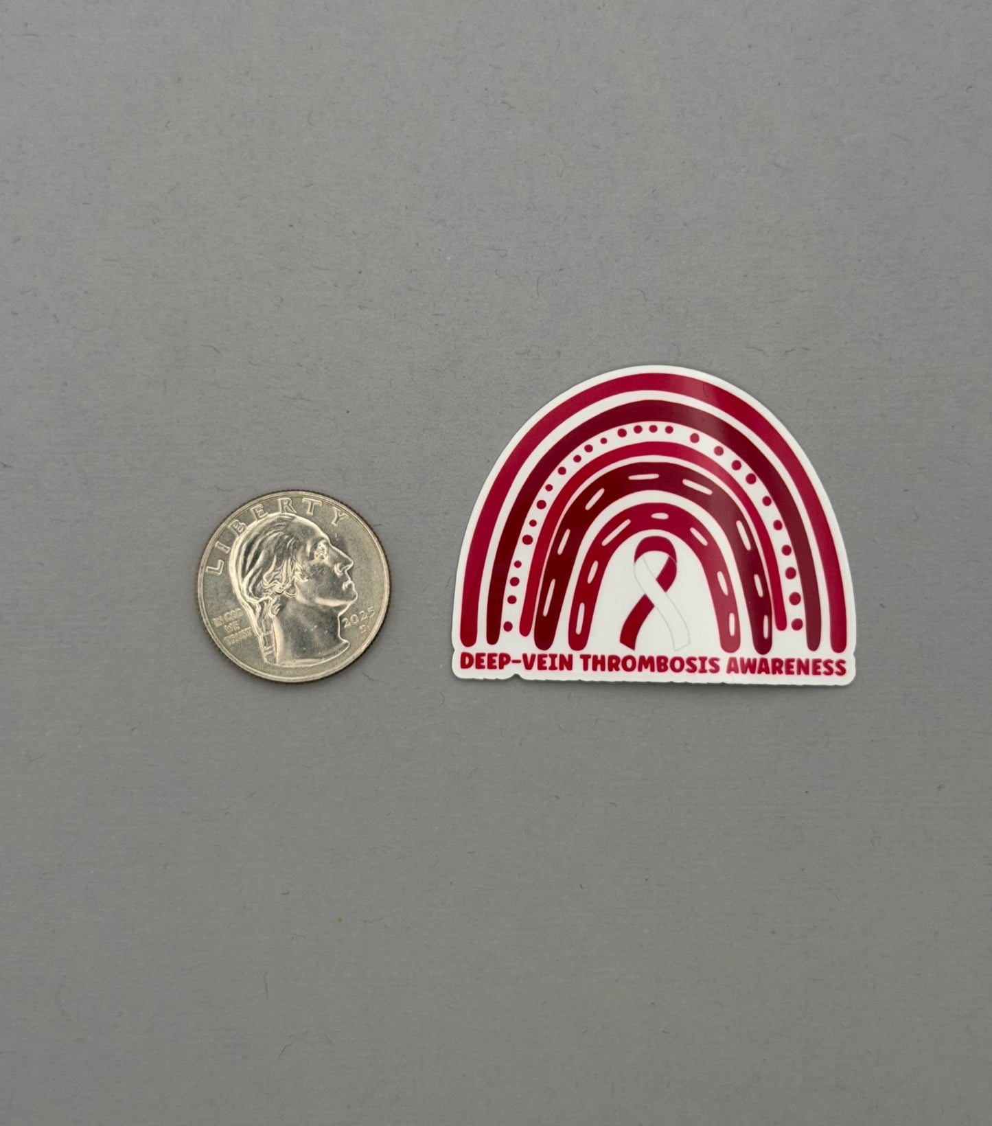 Deep Vein Thrombosis Awareness Rainbow Sticker | DVT