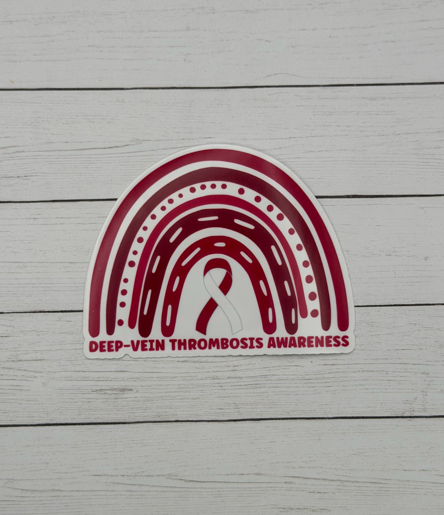 Deep Vein Thrombosis Awareness Rainbow Sticker | DVT