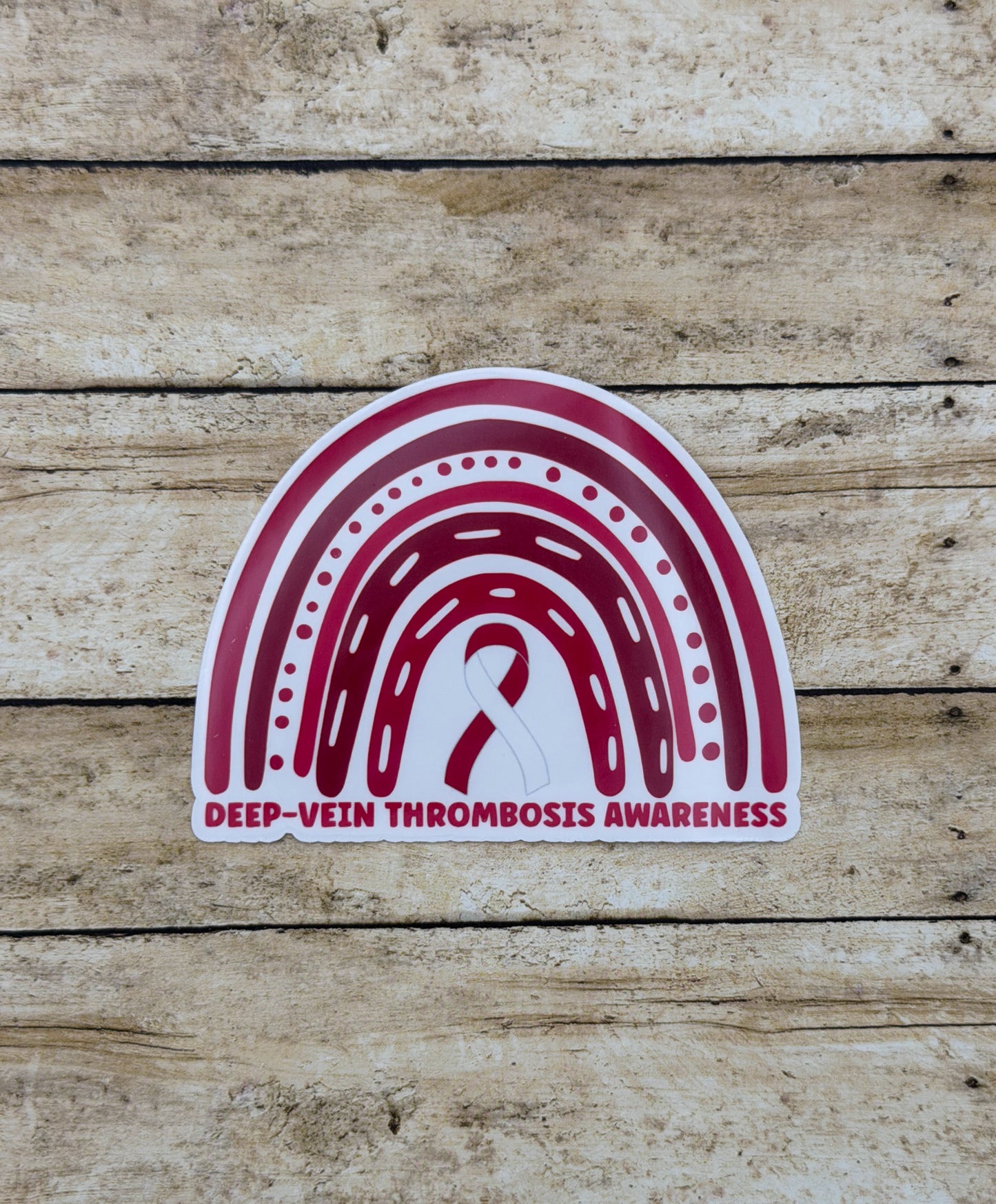Deep Vein Thrombosis Awareness Rainbow Sticker | DVT