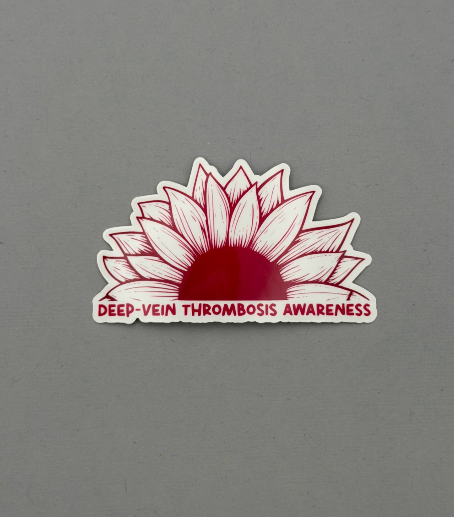 Deep Vein Thrombosis Awareness Sunflower Sticker | DVT