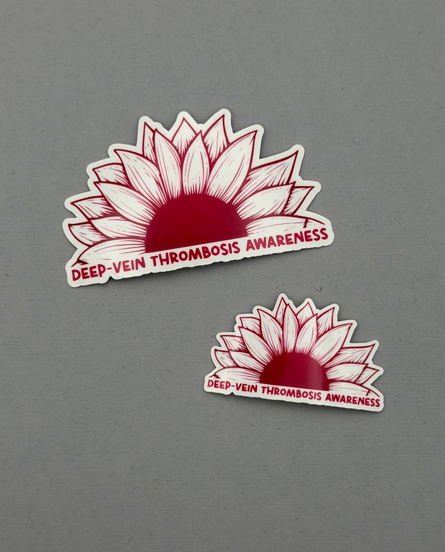 Deep Vein Thrombosis Awareness Sunflower Sticker | DVT