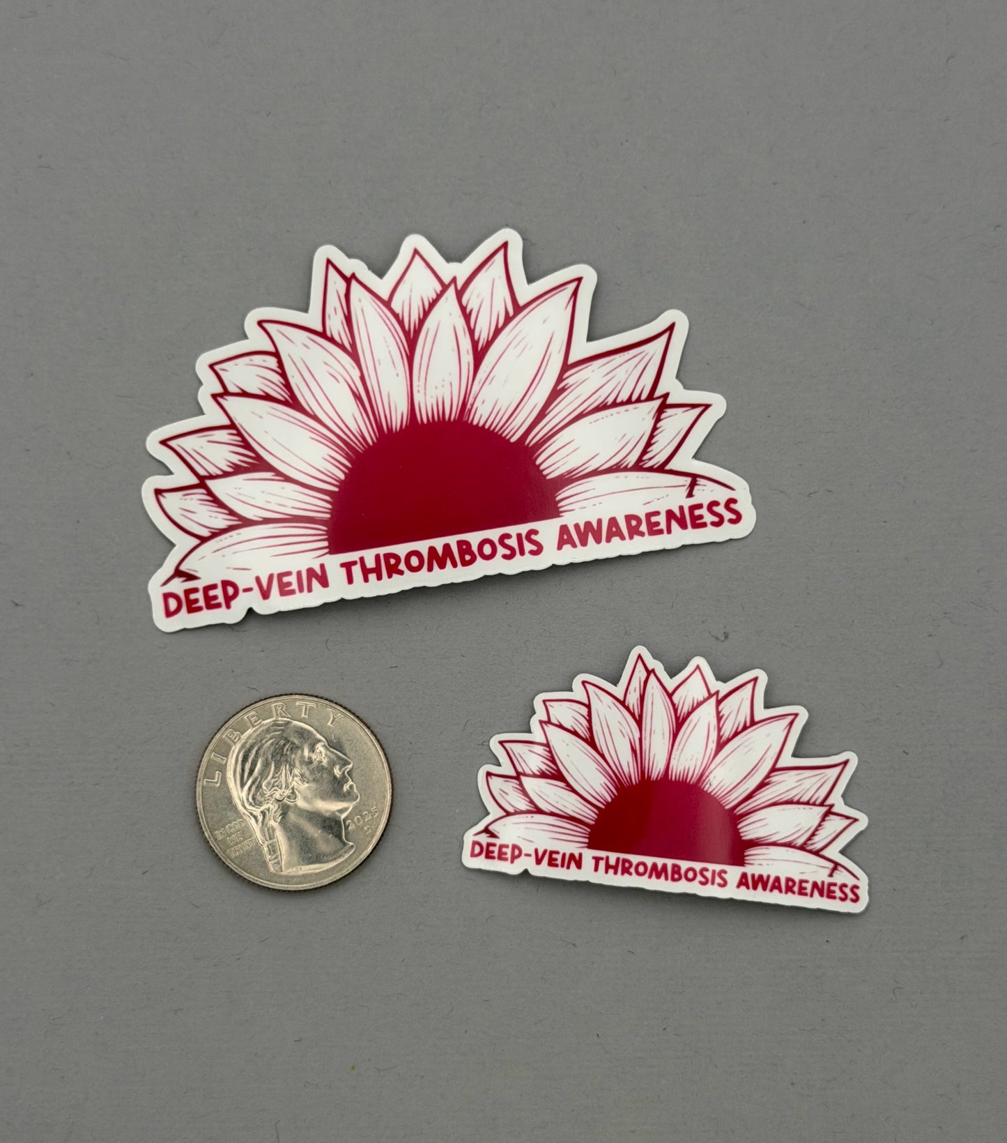 Deep Vein Thrombosis Awareness Sunflower Sticker | DVT