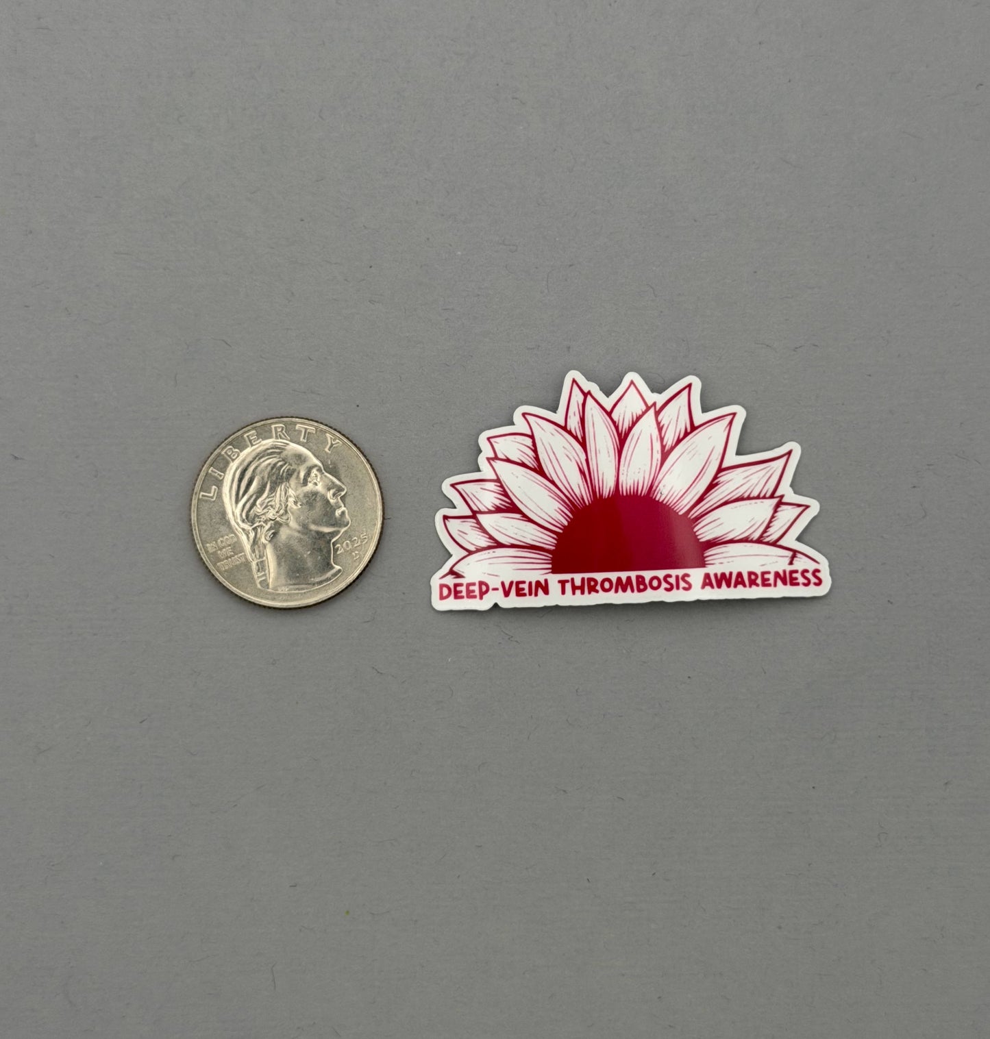 Deep Vein Thrombosis Awareness Sunflower Sticker | DVT